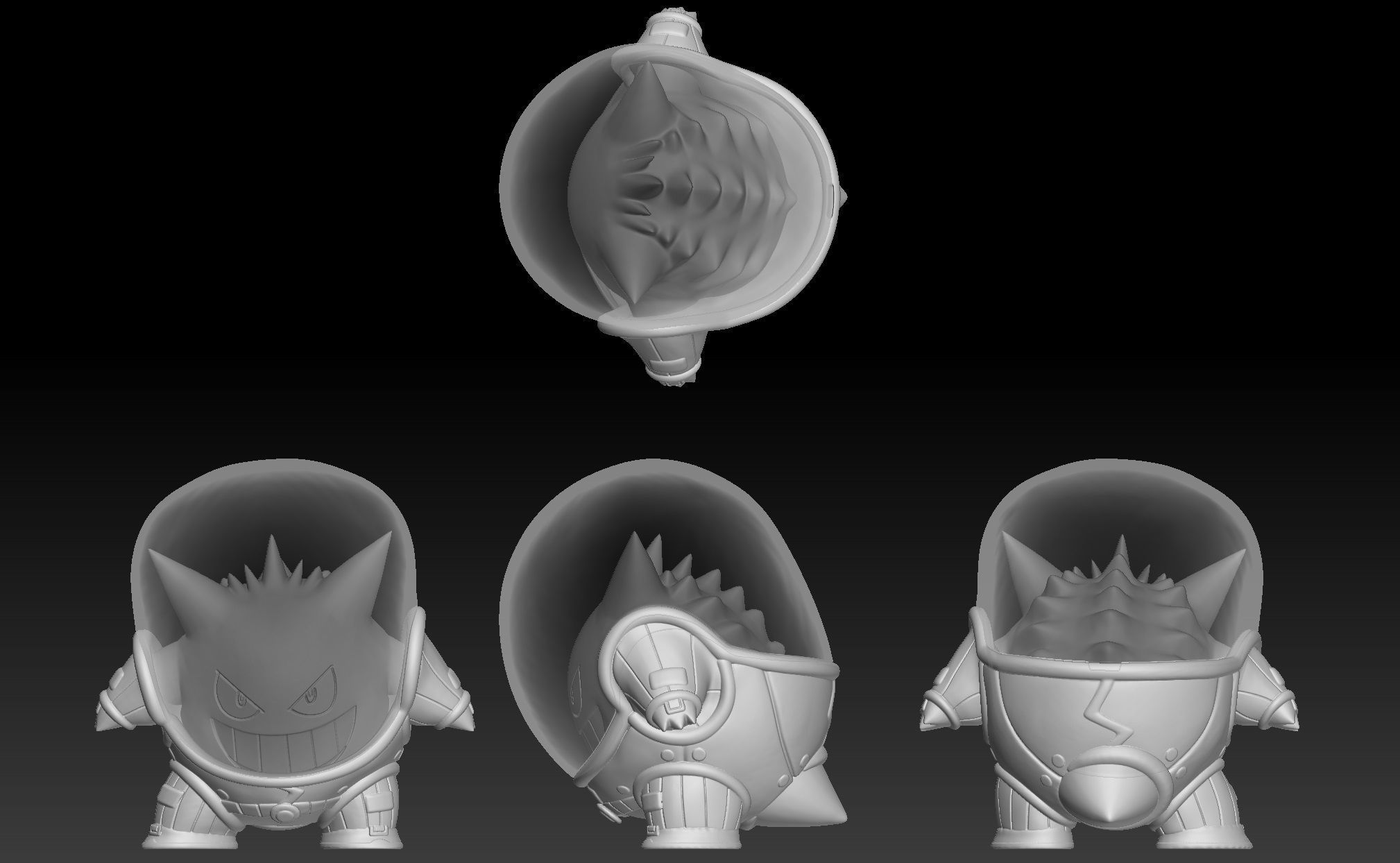Pokemon Unite Gengar Space Style 3D print model_1