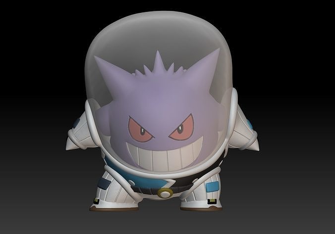 Pokemon Unite Gengar Space Style 3D print model