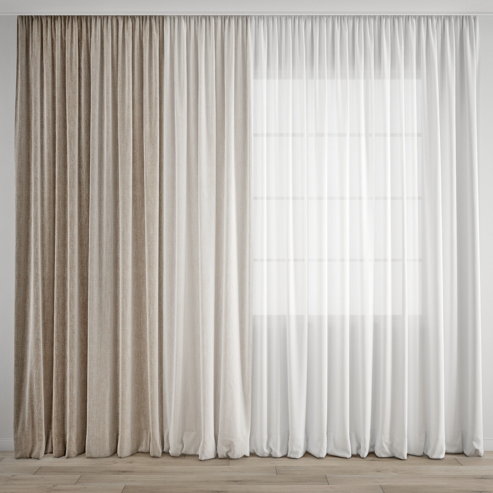 Curtain 352 3D model_11