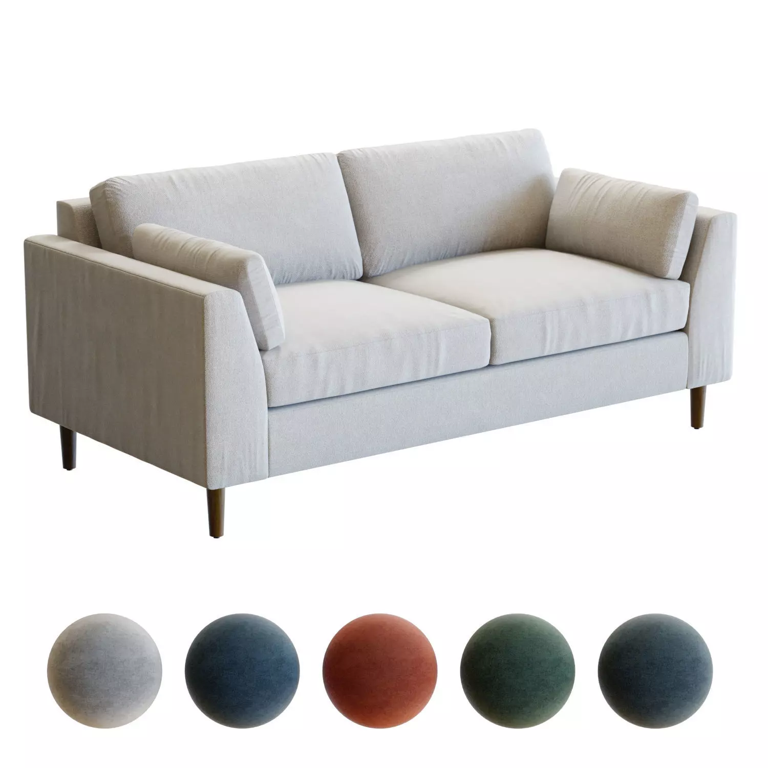 Crate and Barrel Avondale 73in Sofa 3D model_0