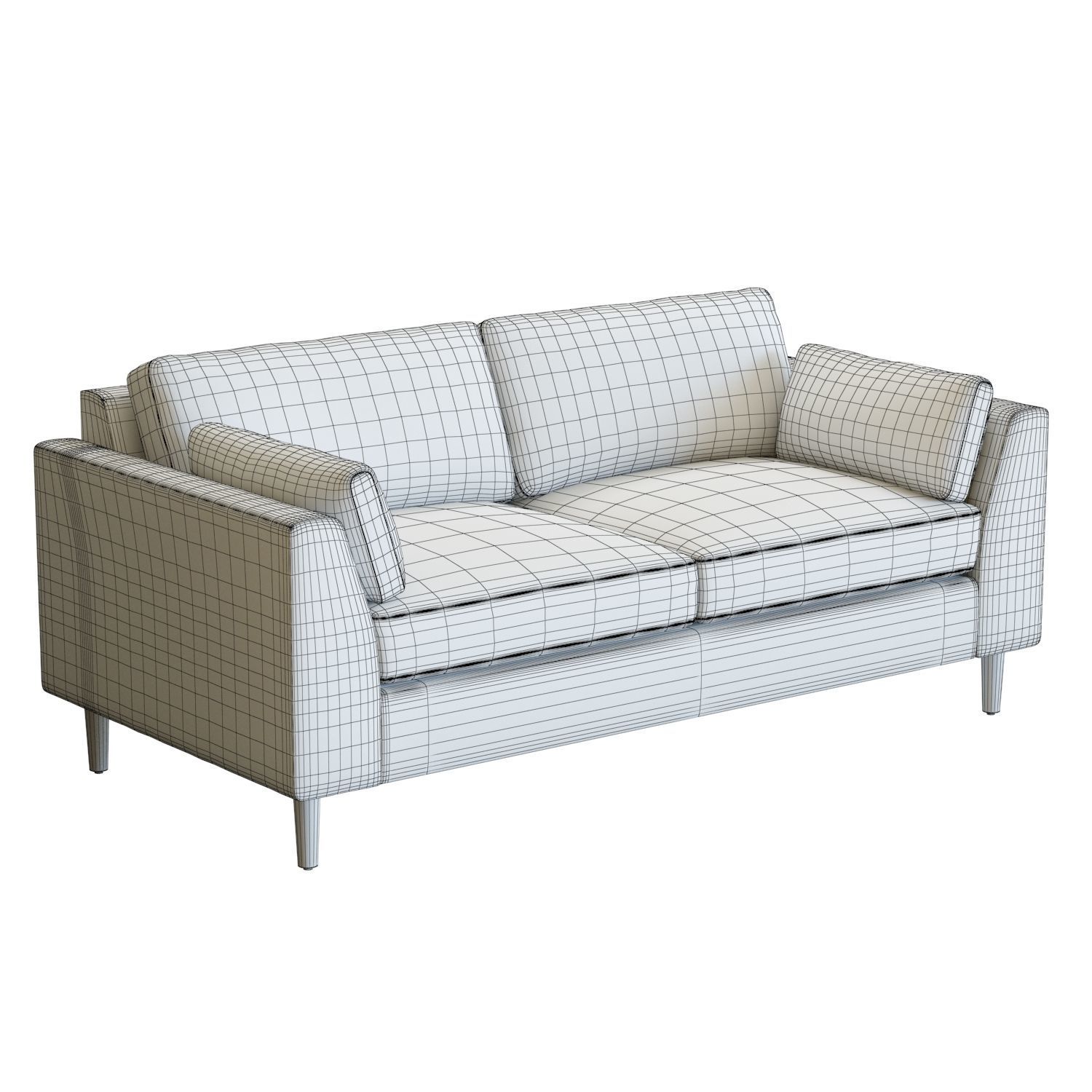 Crate and Barrel Avondale 73in Sofa 3D model_8