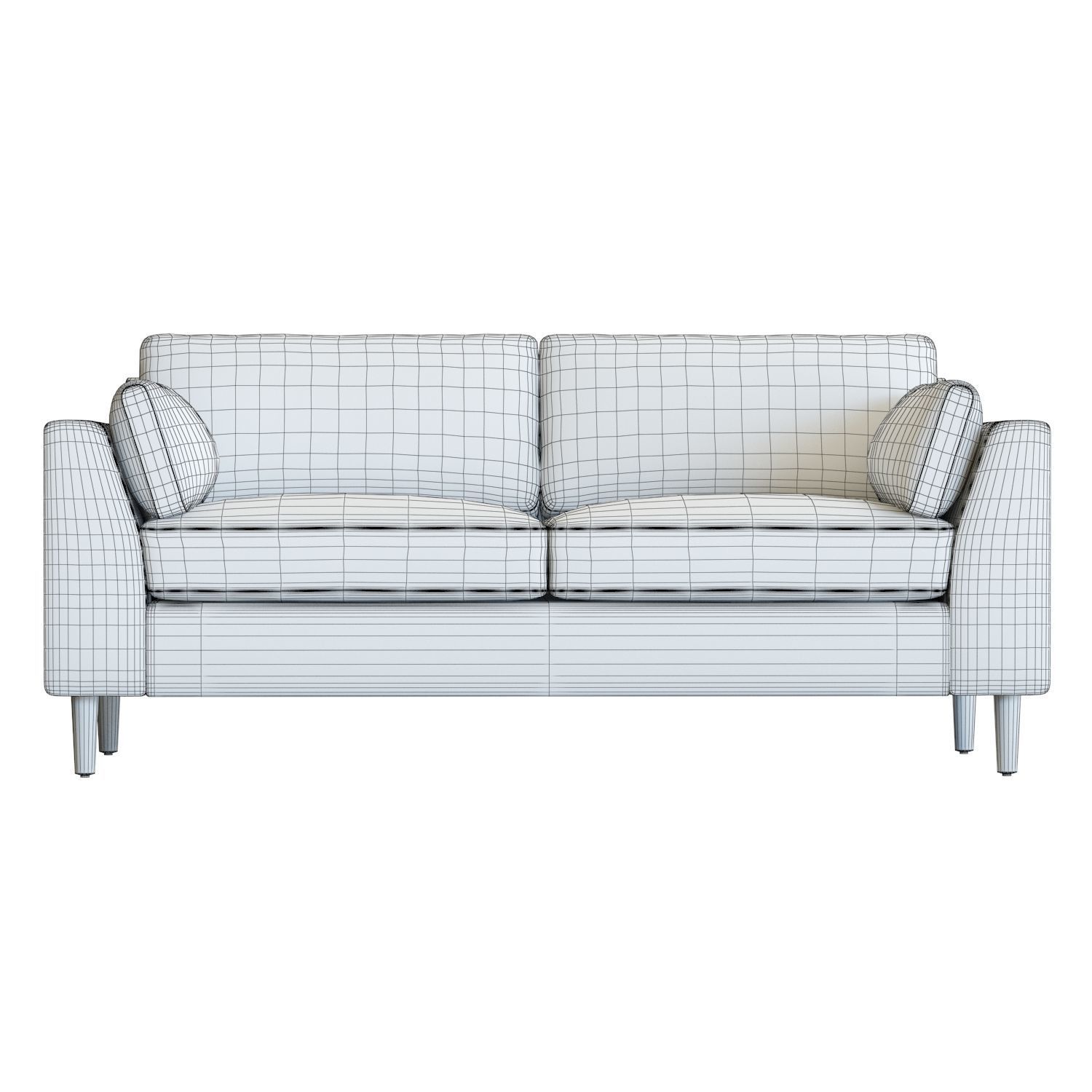 Crate and Barrel Avondale 73in Sofa 3D model_3
