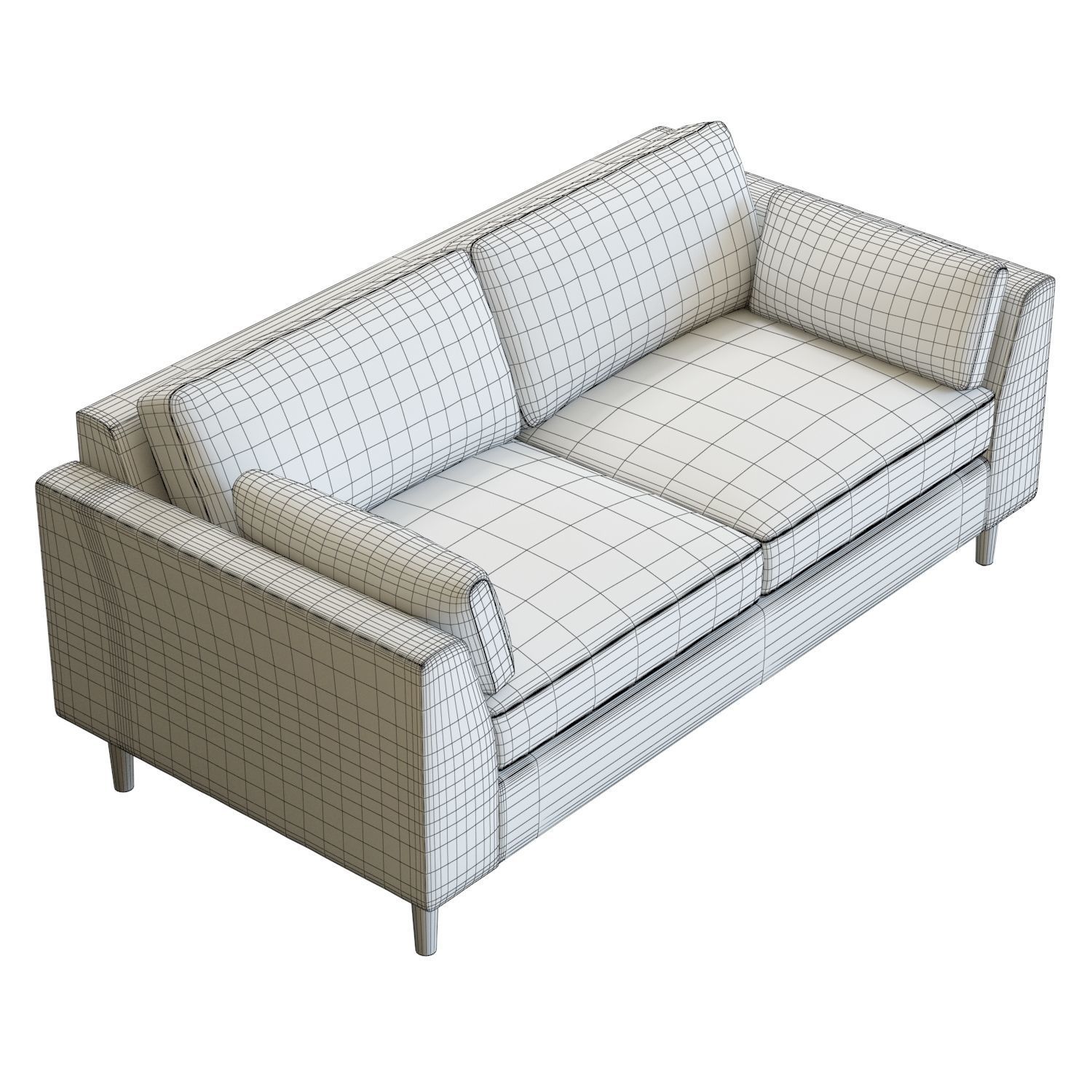 Crate and Barrel Avondale 73in Sofa 3D model_5