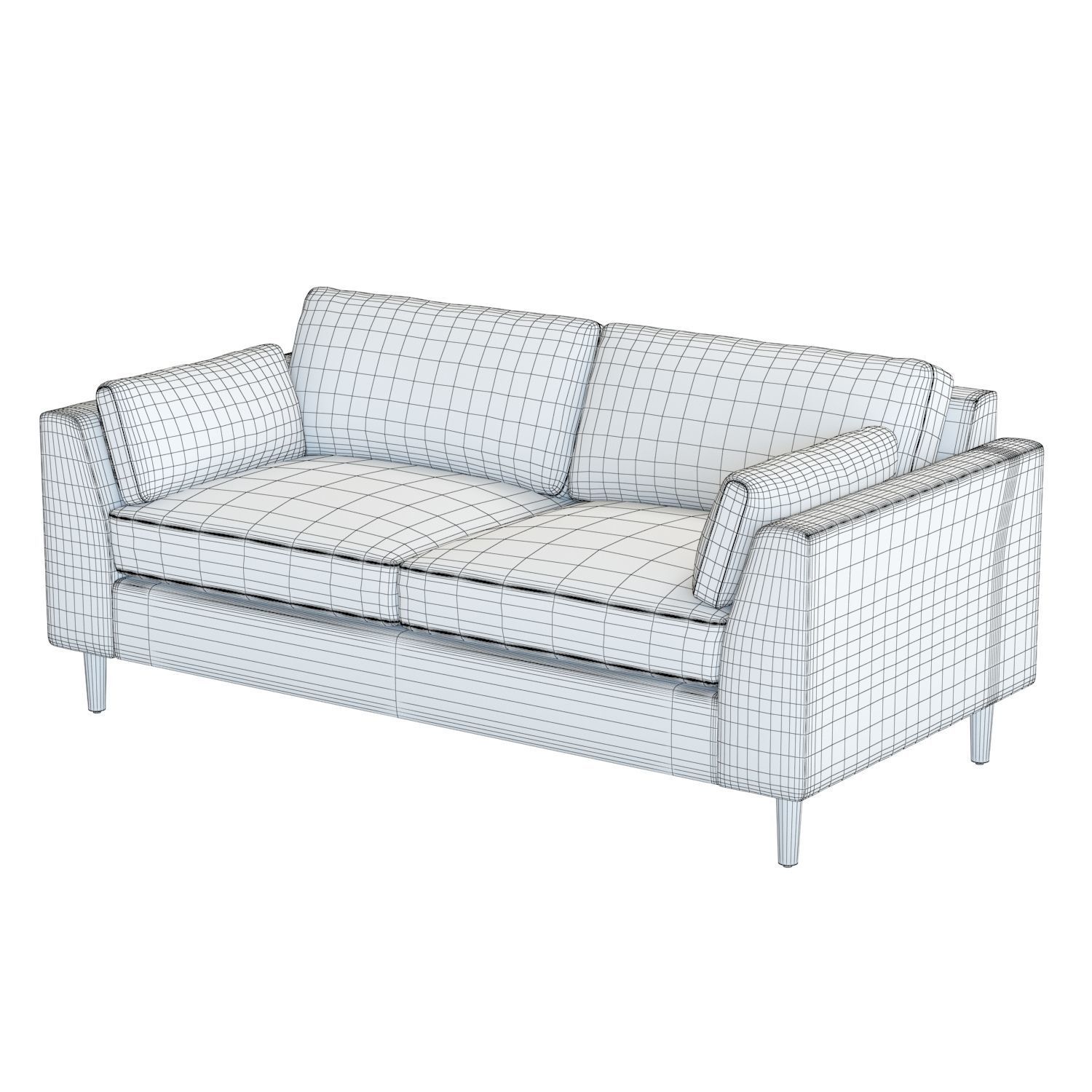 Crate and Barrel Avondale 73in Sofa 3D model_6
