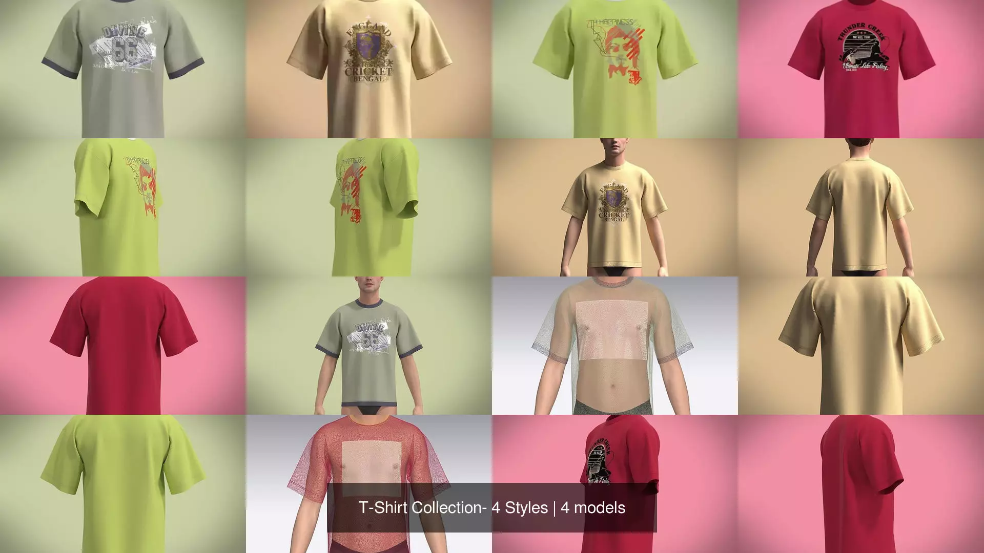 T-Shirt Collection- 4 Styles _0