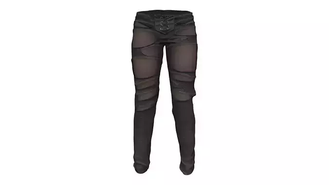 Steampunk Lacy Tulle Leggins With Front Small Corset