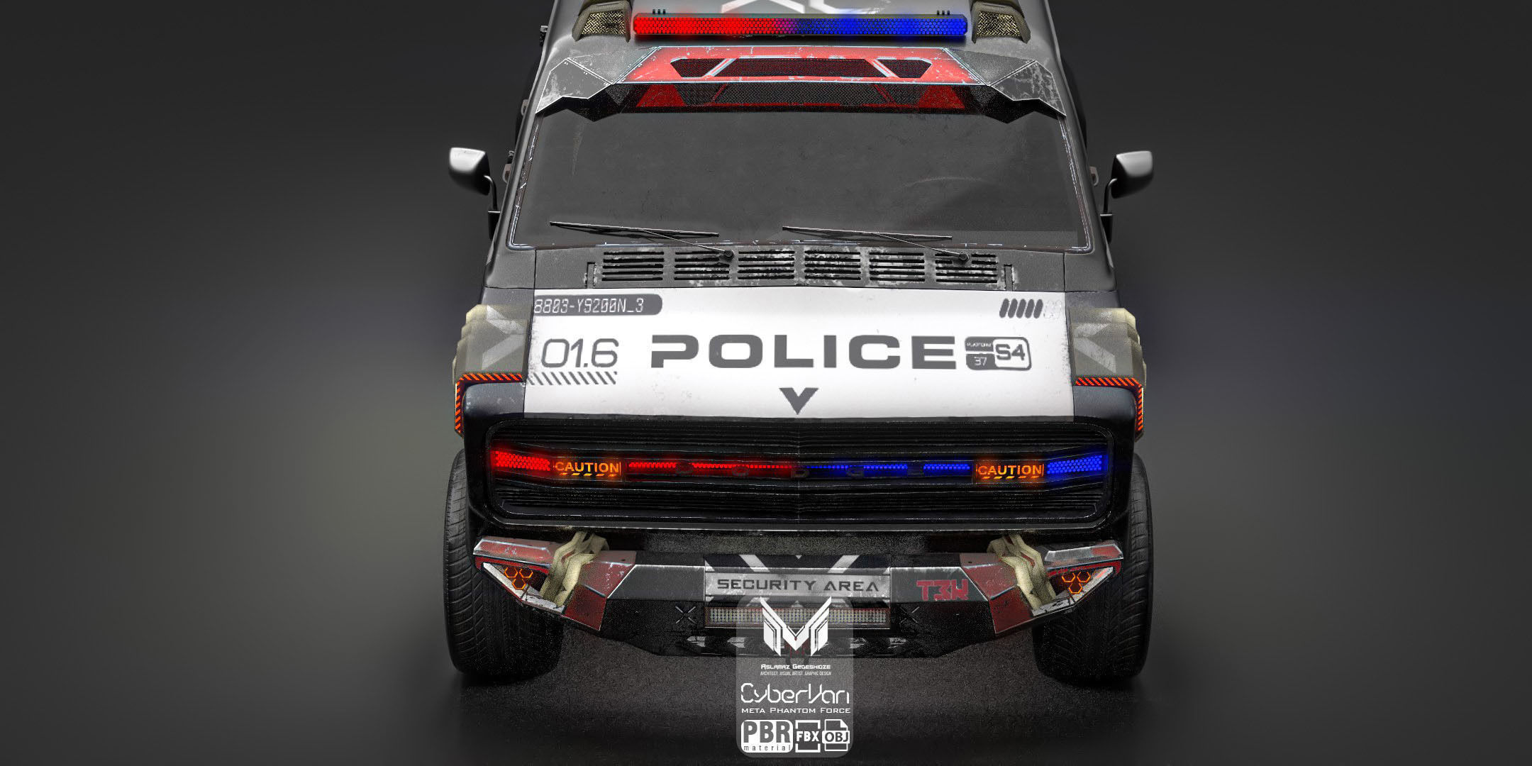 Cyber Van 3D model_8