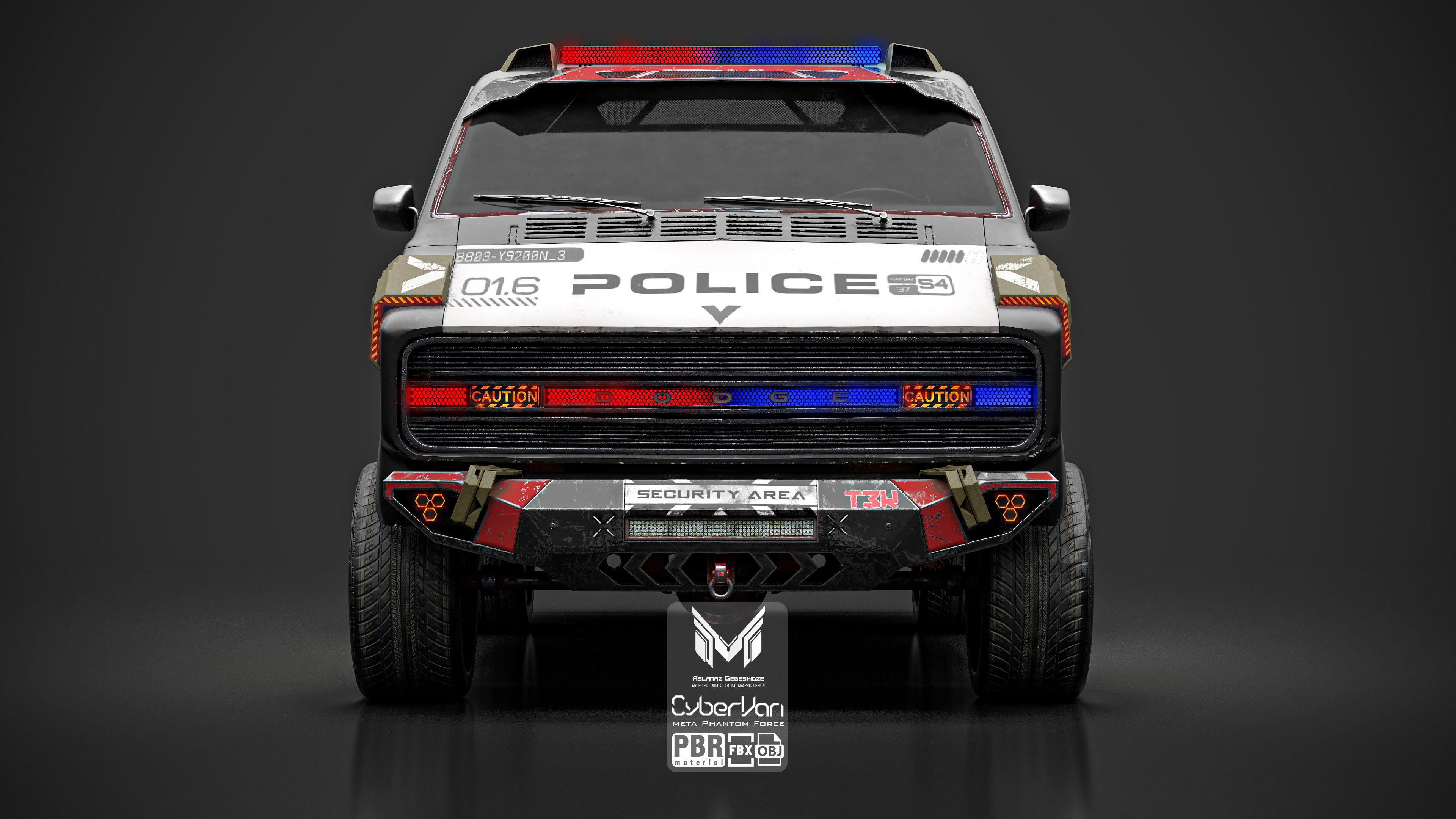 Cyber Van 3D model_1