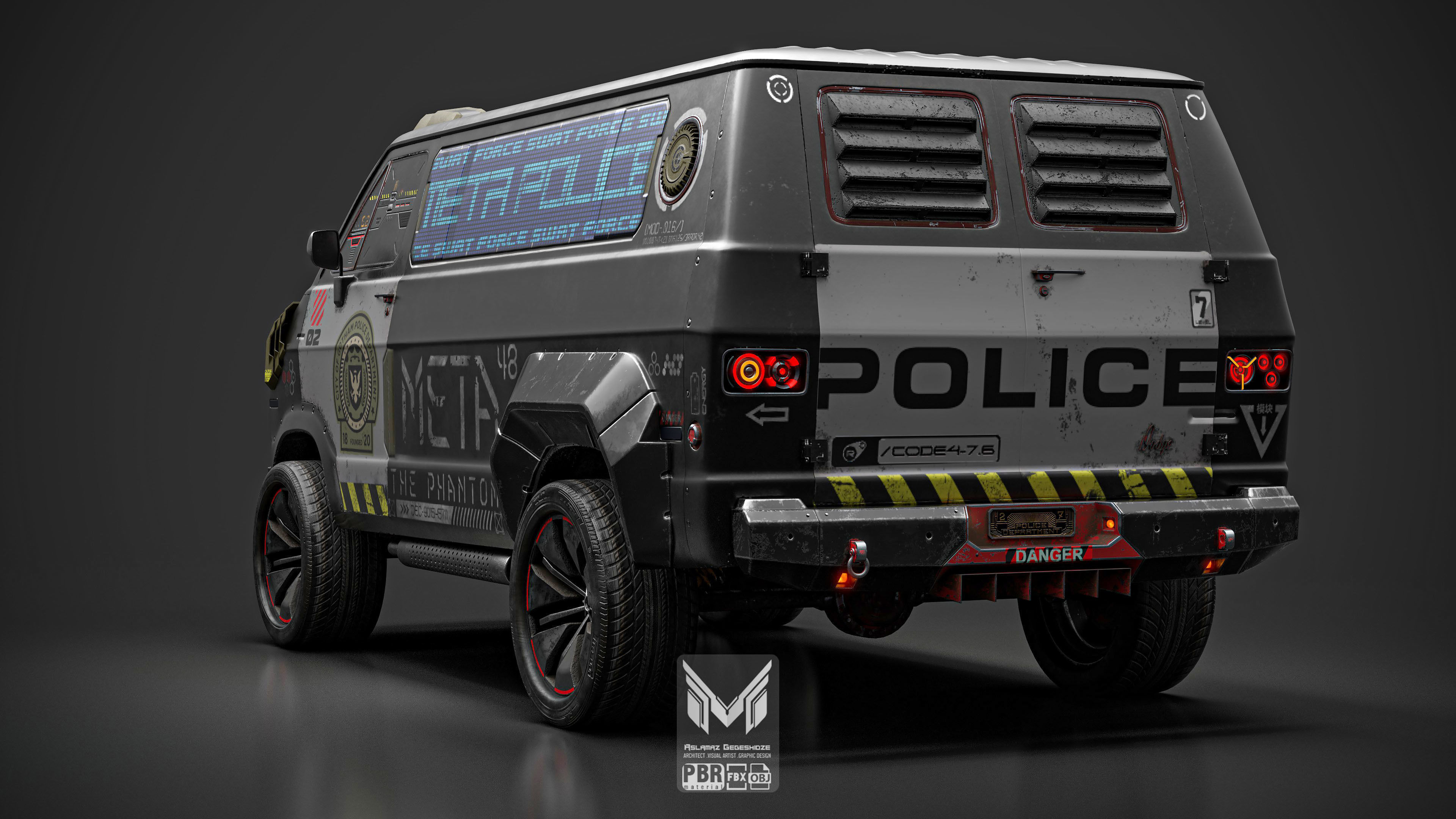 Cyber Van 3D model_7