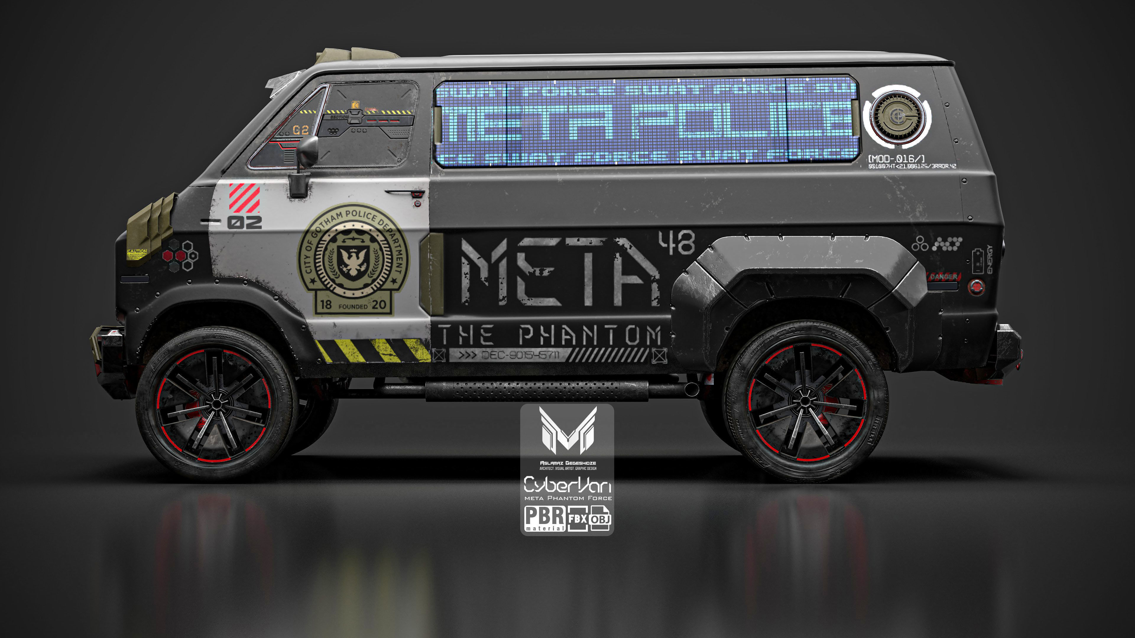Cyber Van 3D model_3