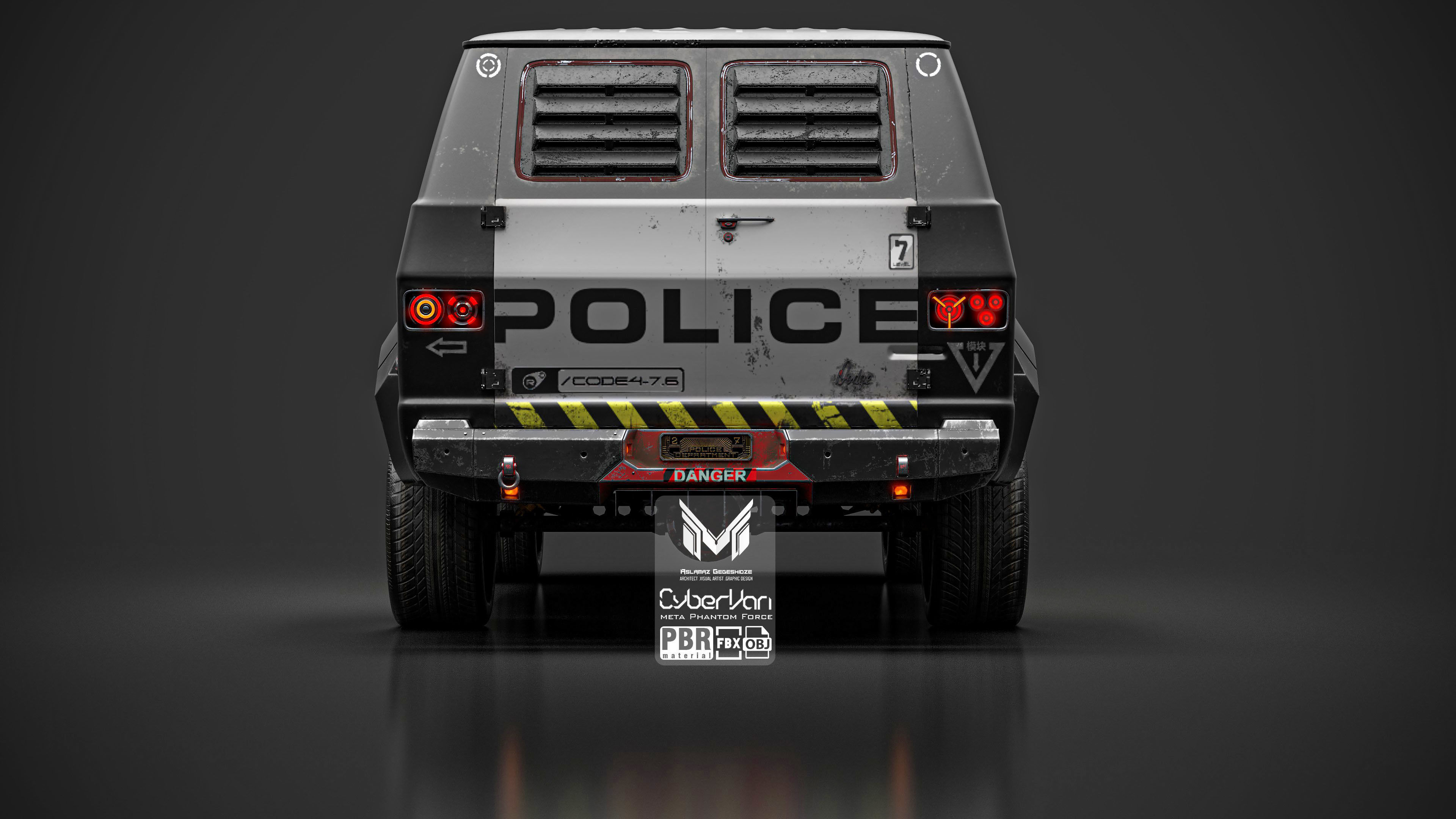 Cyber Van 3D model_4