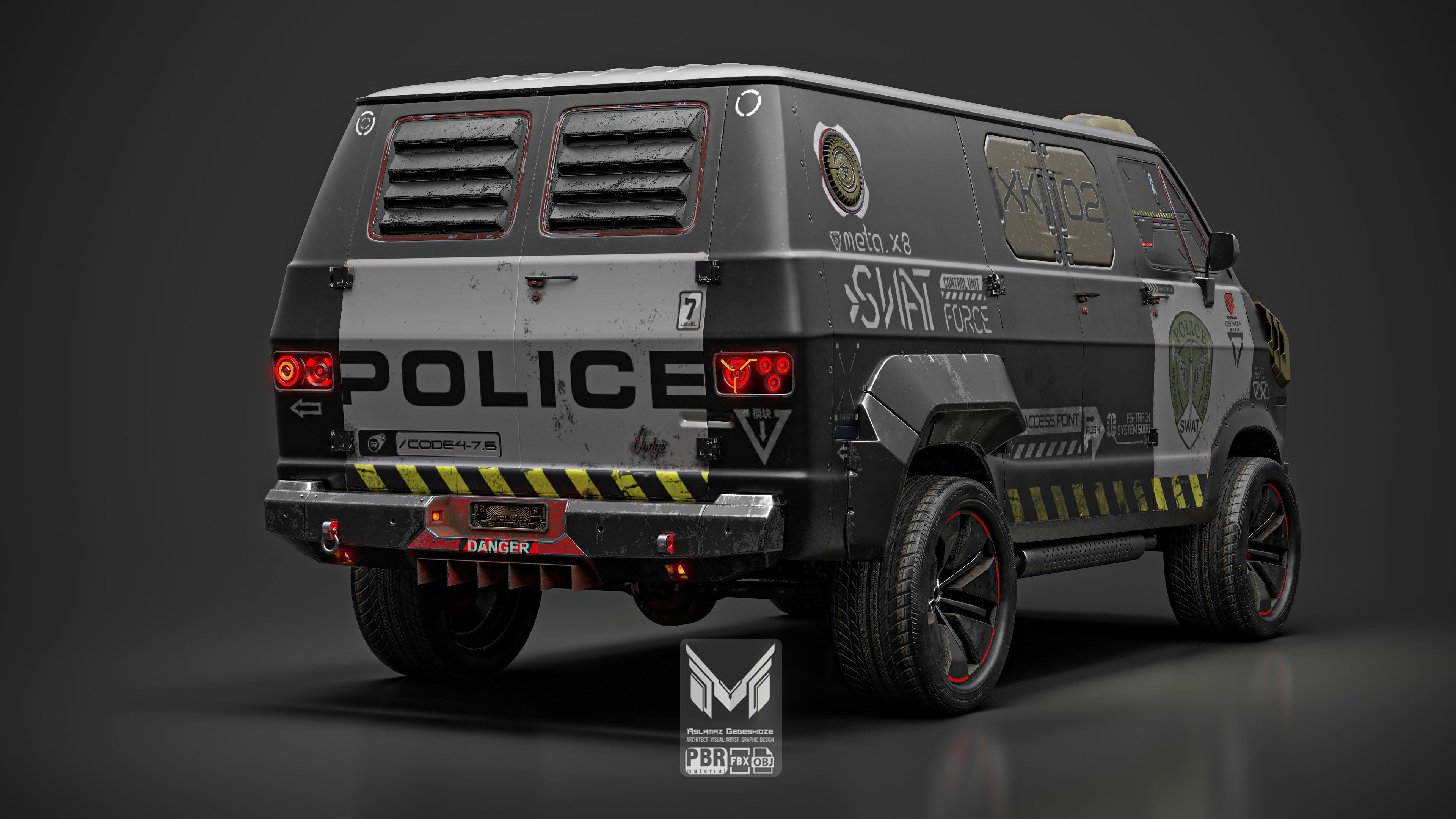 Cyber Van 3D model_9