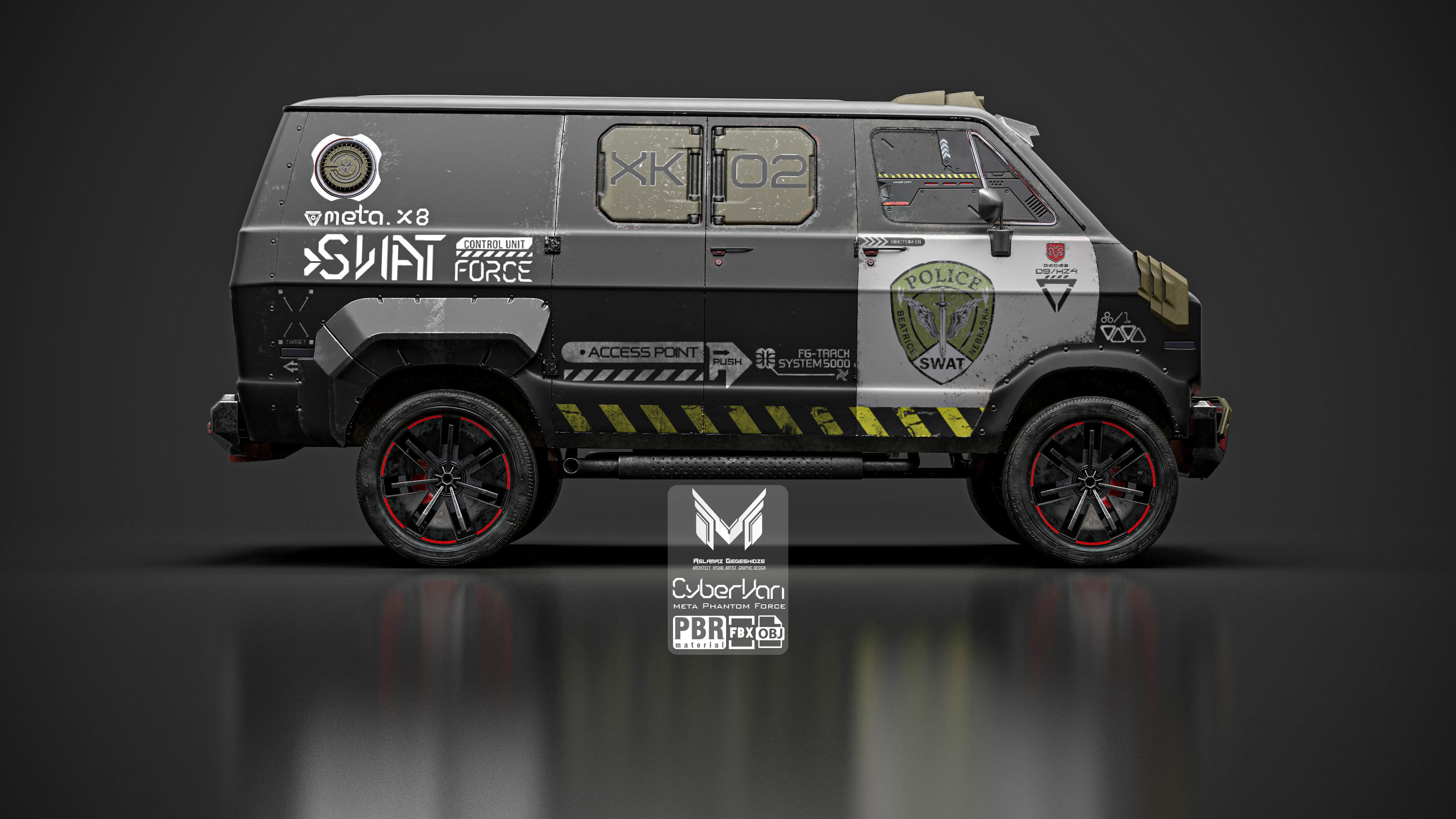 Cyber Van 3D model_5