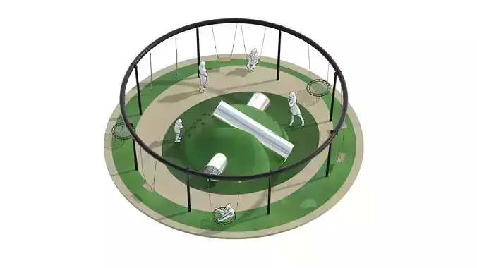 Kids Playground 3 3D model