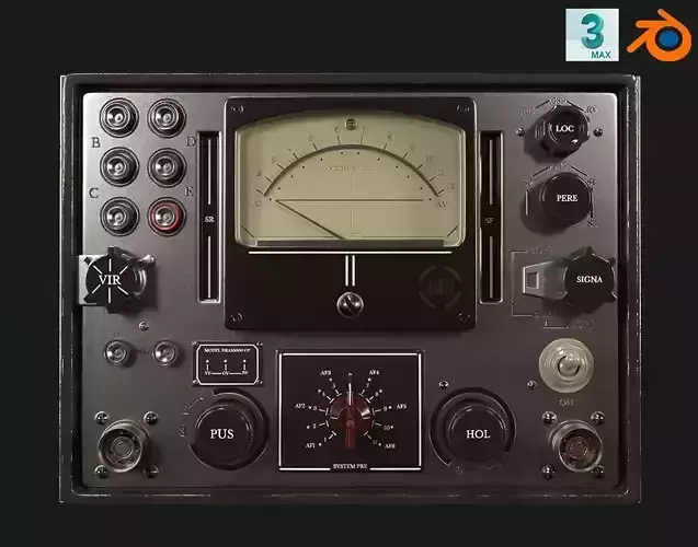control panel 3D model