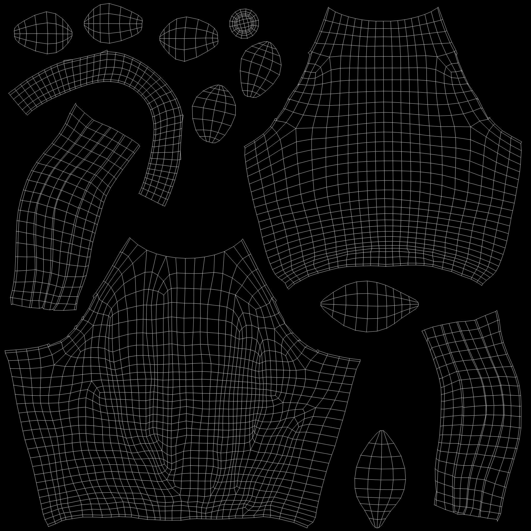 Full Teal Spring Summer Going Shopping Outfit Low-poly 3D model_15