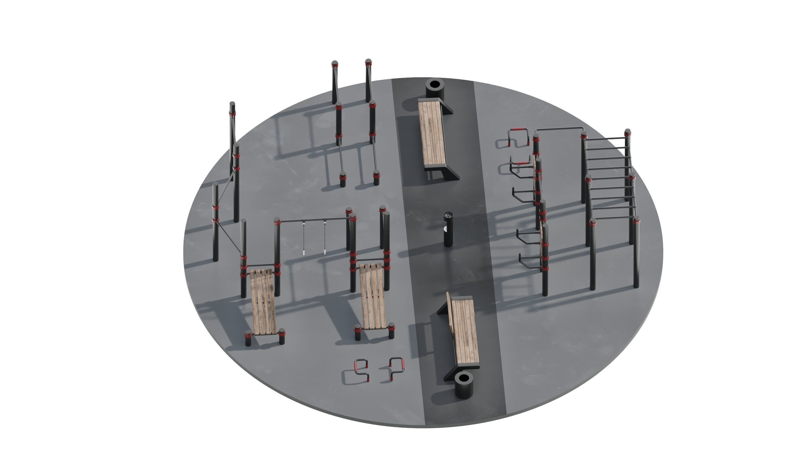 Workout Space 3D model_21