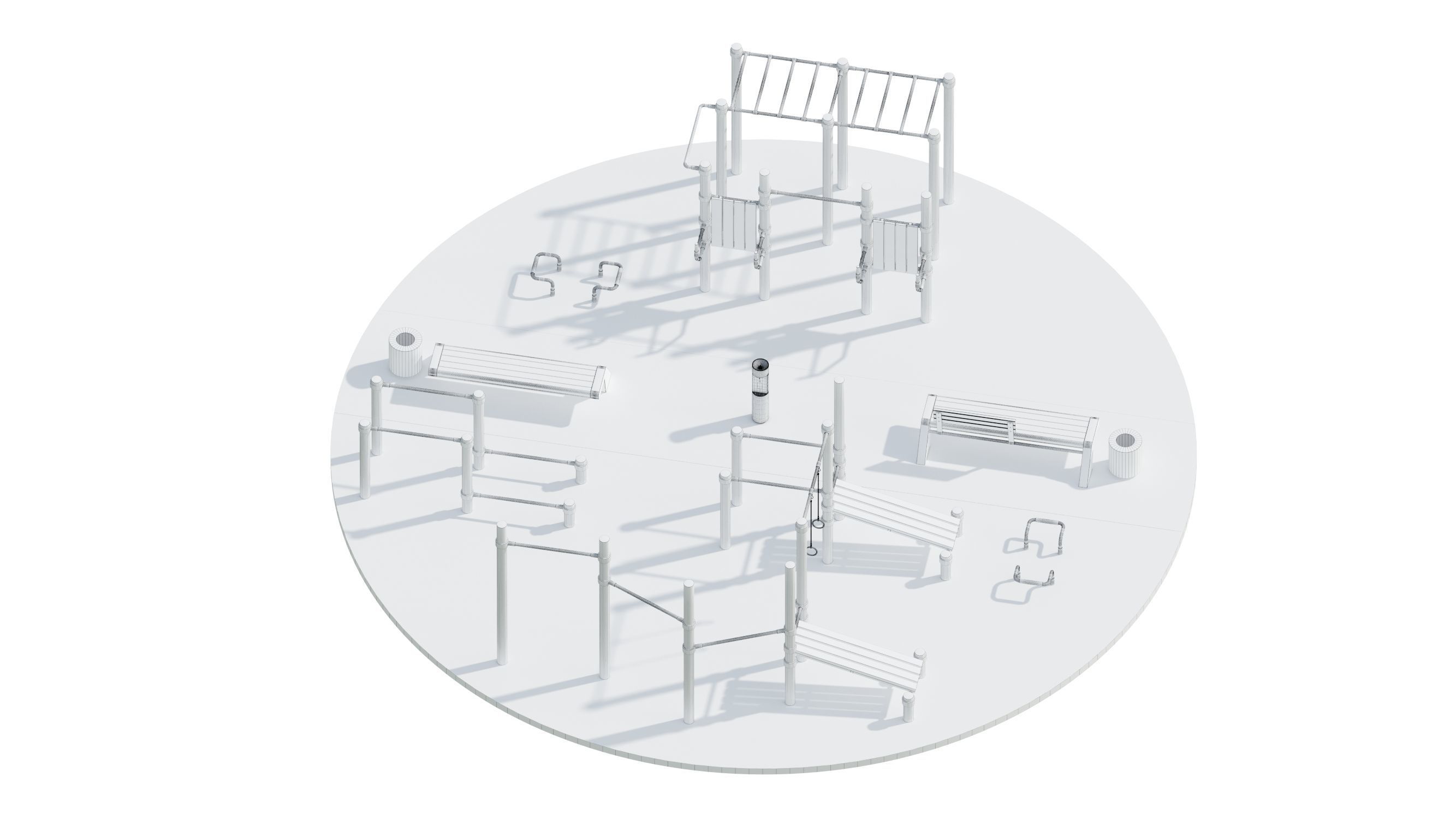 Workout Space 3D model_30