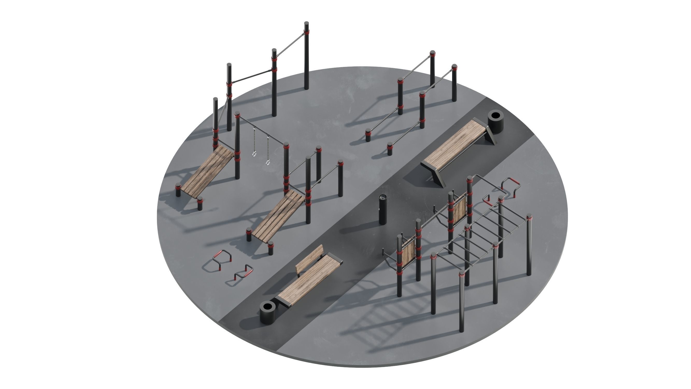 Workout Space 3D model_18