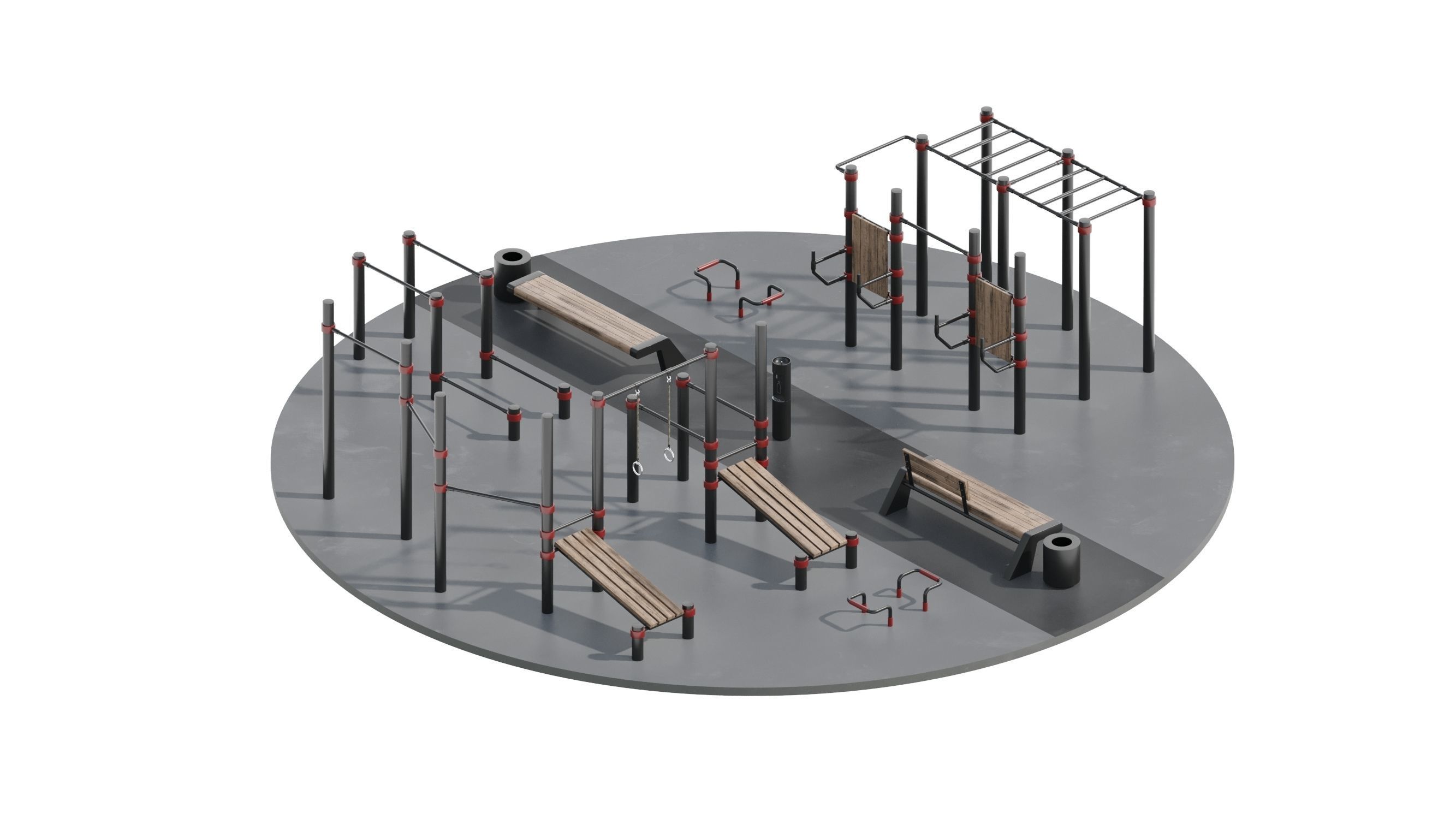Workout Space 3D model_27
