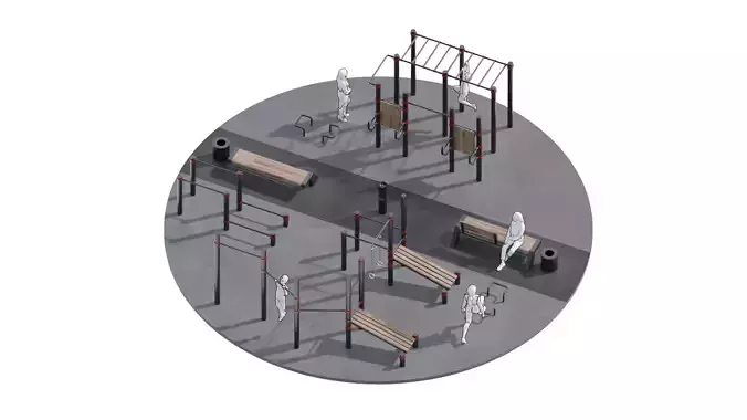 Workout Space 3D model