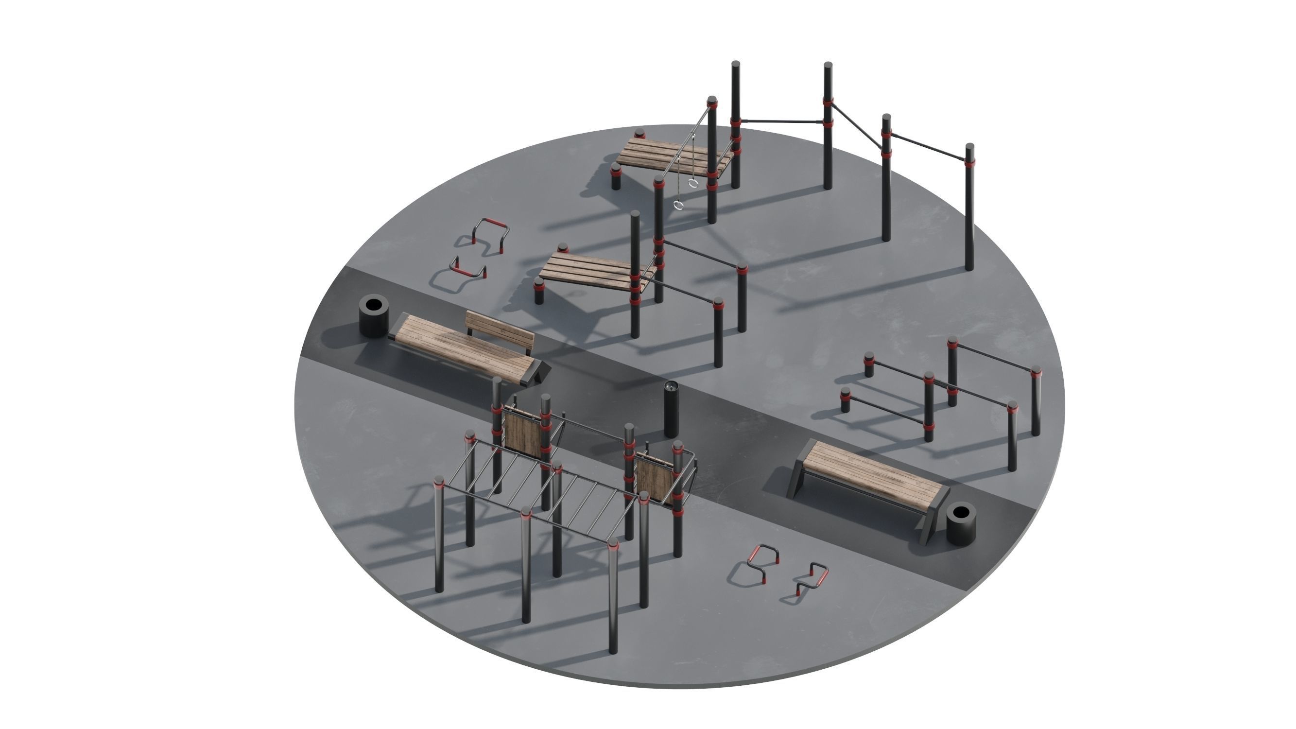 Workout Space 3D model_13