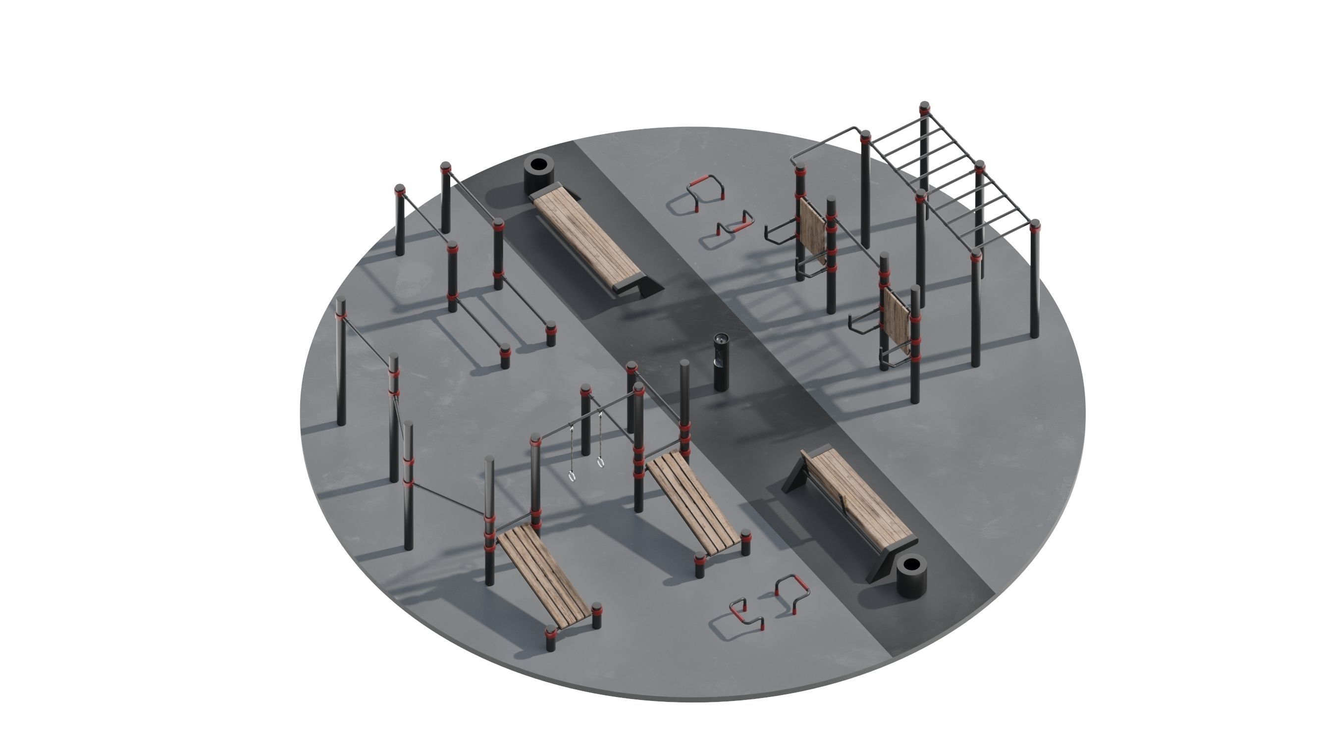 Workout Space 3D model_23