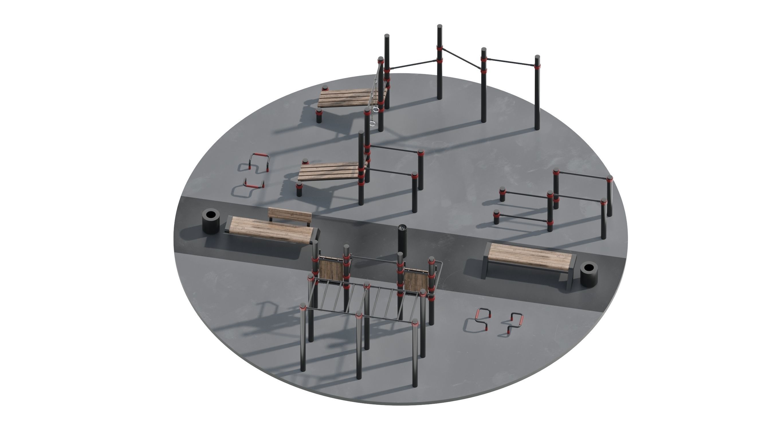 Workout Space 3D model_14