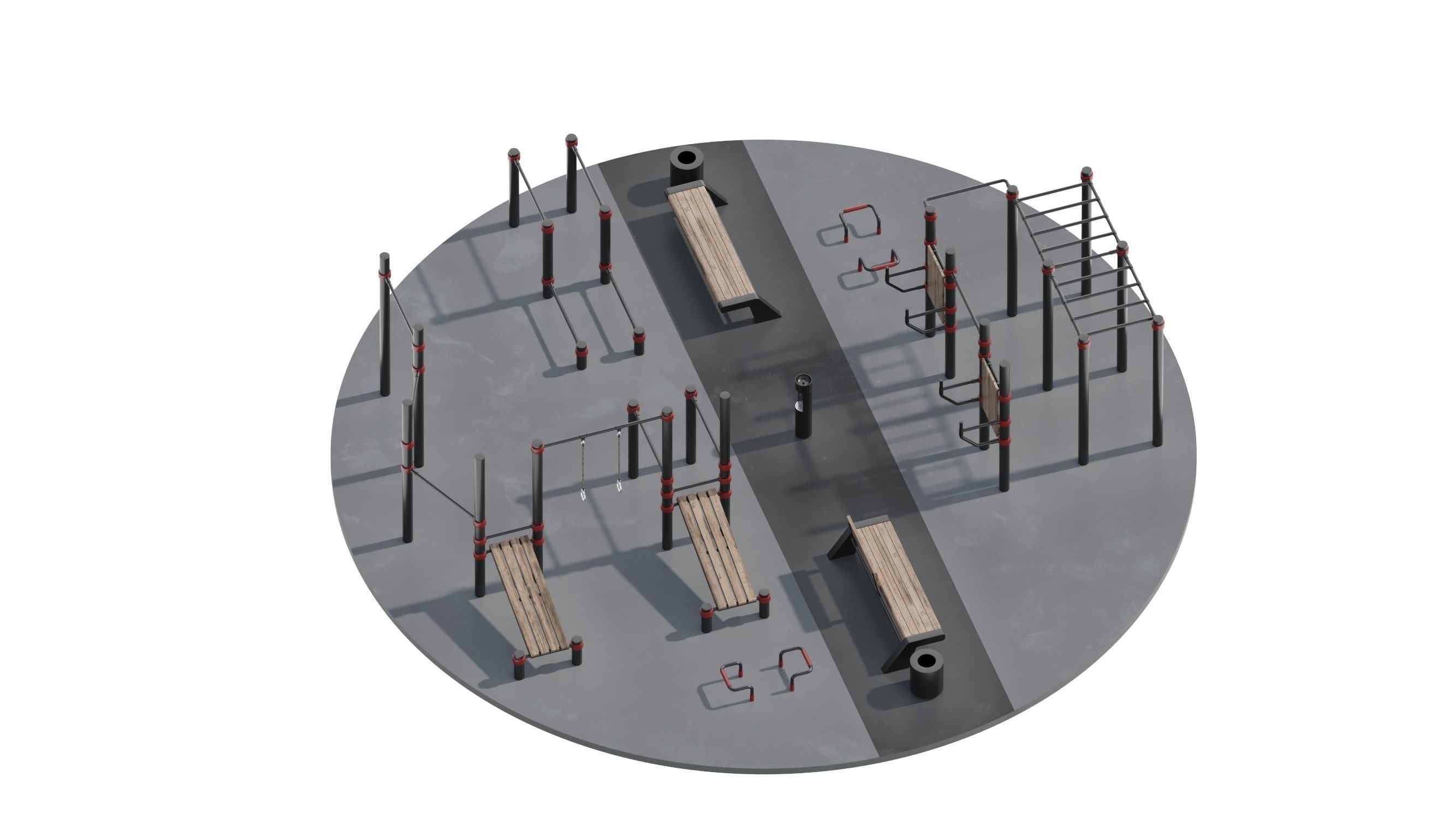 Workout Space 3D model_22