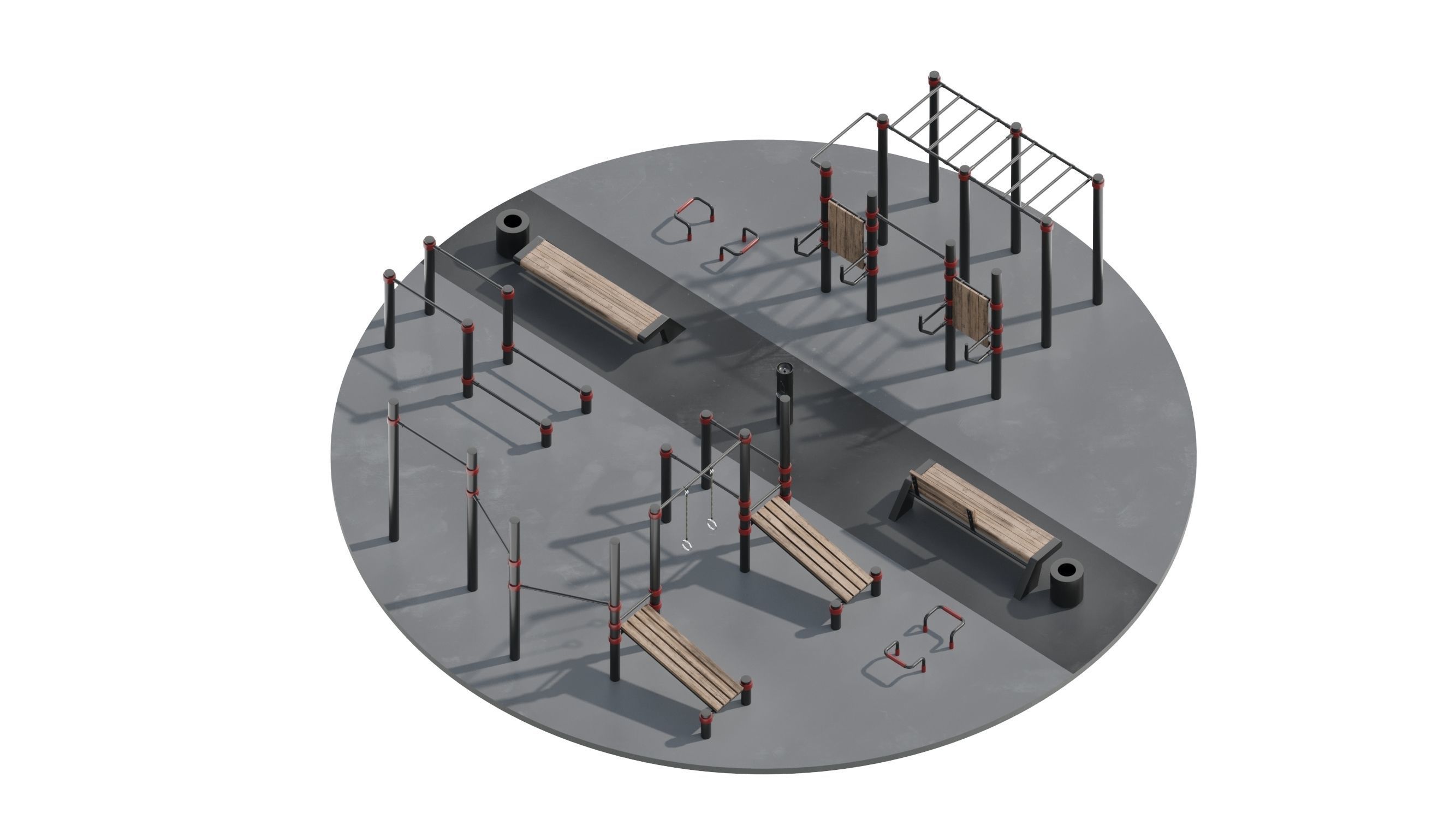 Workout Space 3D model_24