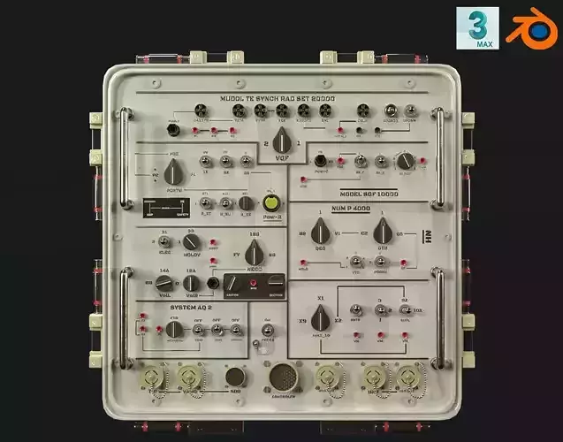 control panel 3D model