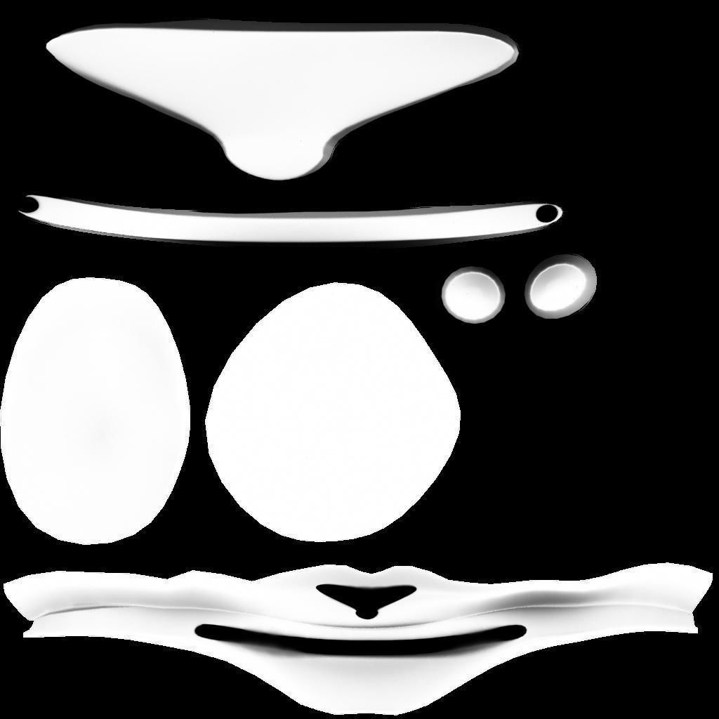 Men Captain Pilot Uniform With Pilot Hat Low-poly 3D model_15