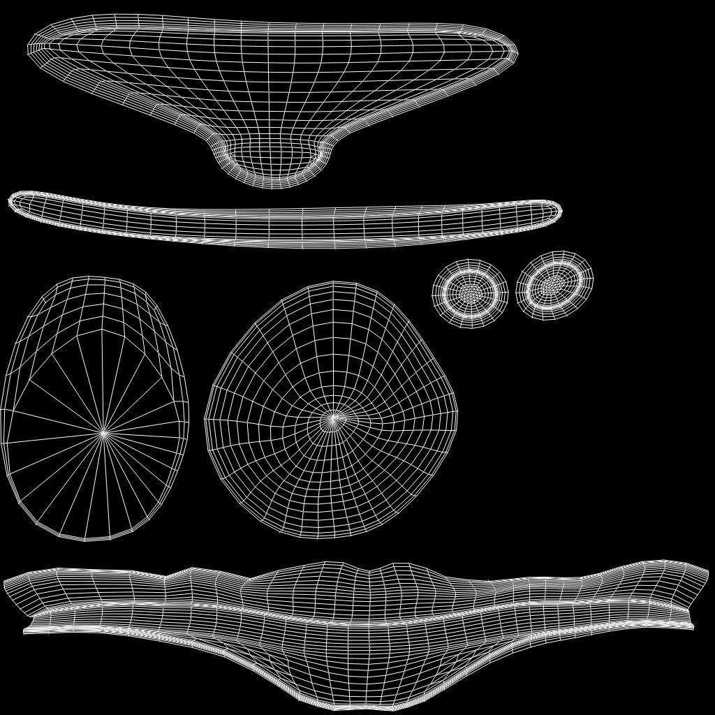 Men Captain Pilot Uniform With Pilot Hat Low-poly 3D model_17