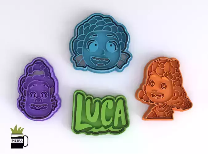 Luca Molde cortante de galletas fondant impresion 3d Modelo  3D print model