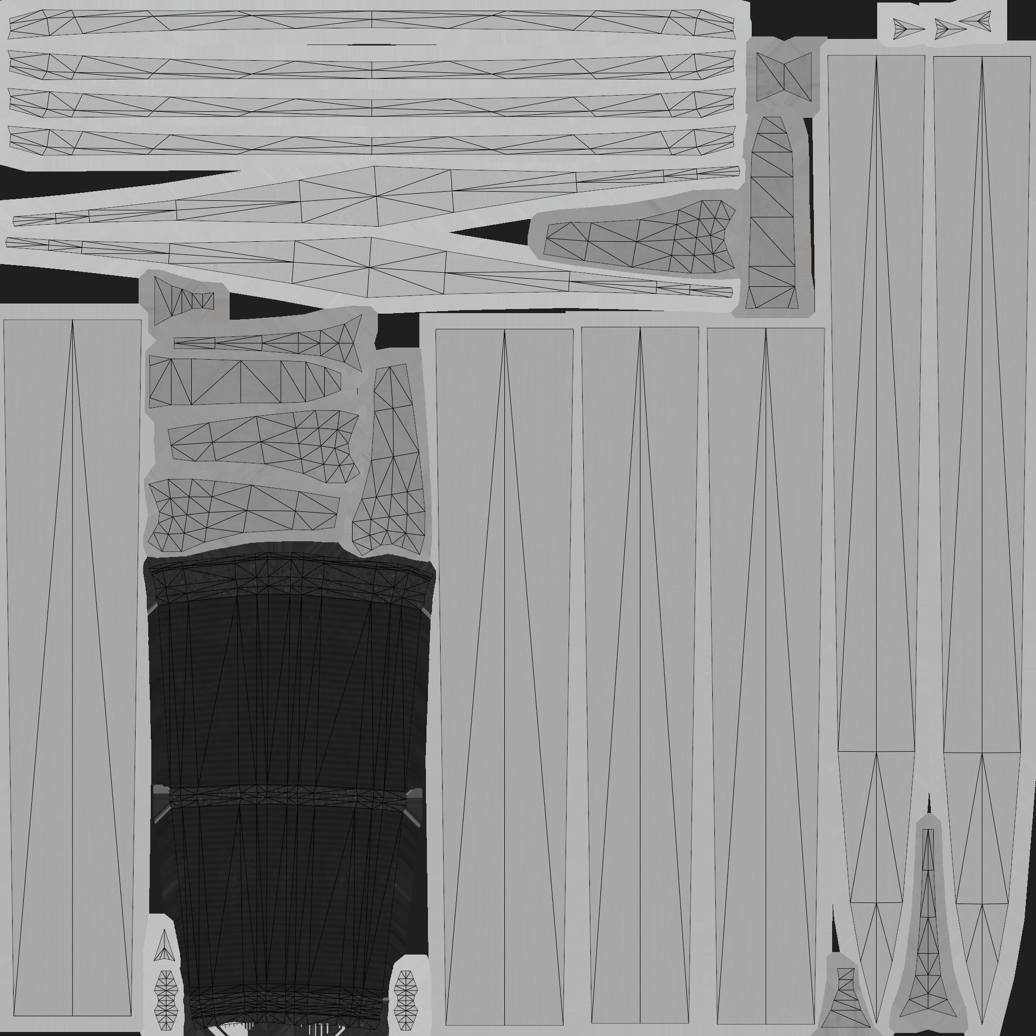 Medieval Sword Low-poly 3D model_12