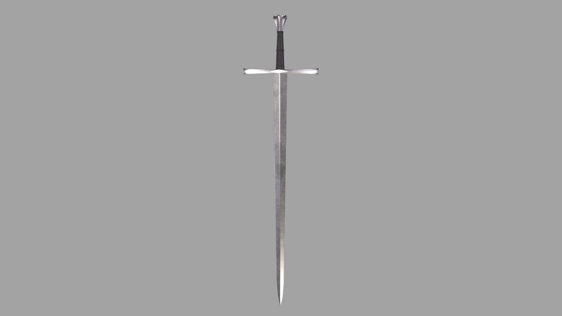 Medieval Sword Low-poly 3D model_5