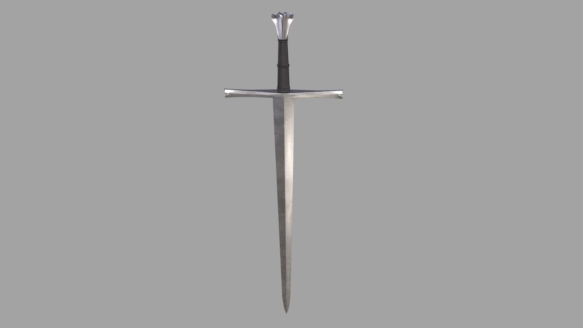 Medieval Sword Low-poly 3D model_4