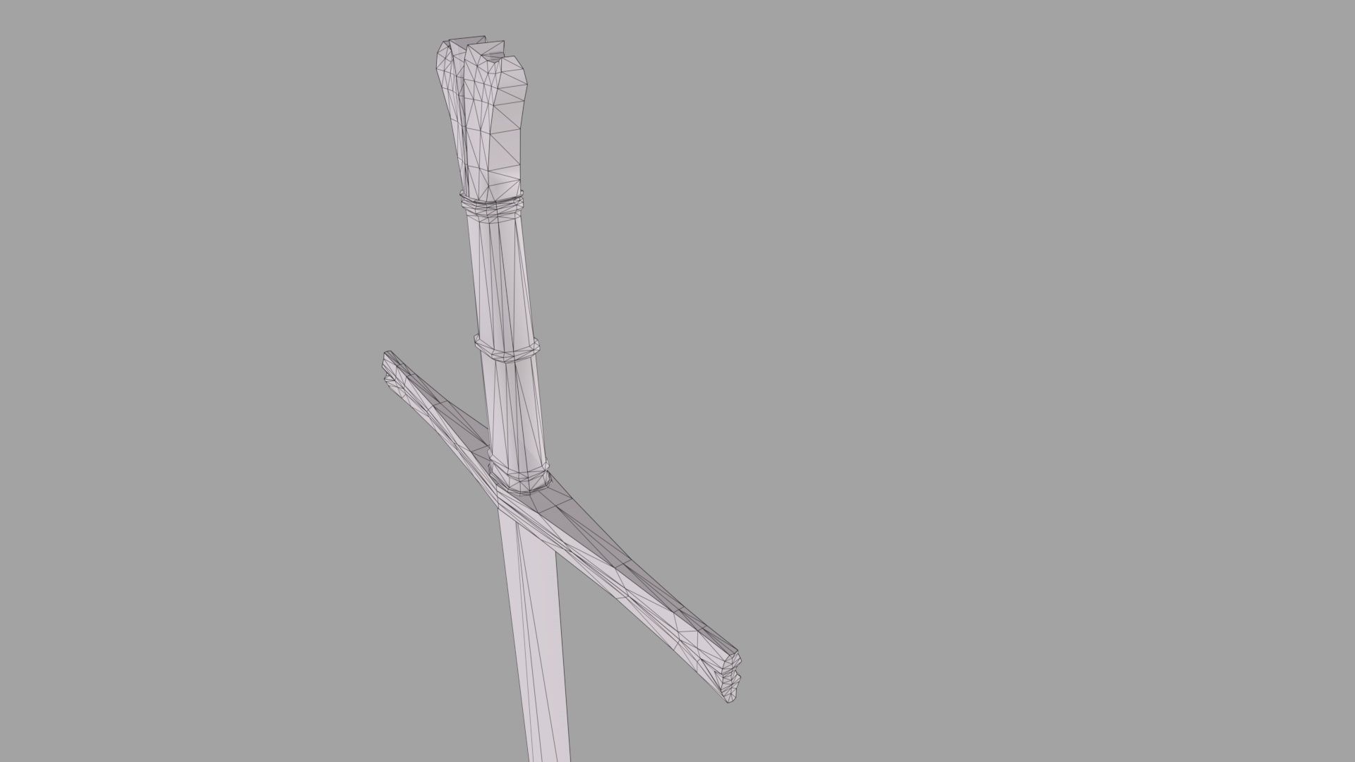 Medieval Sword Low-poly 3D model_11