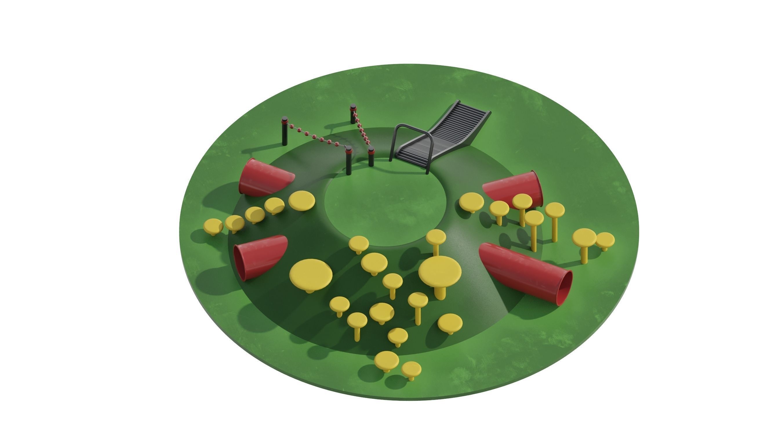 Kids Playground 4 3D model_7