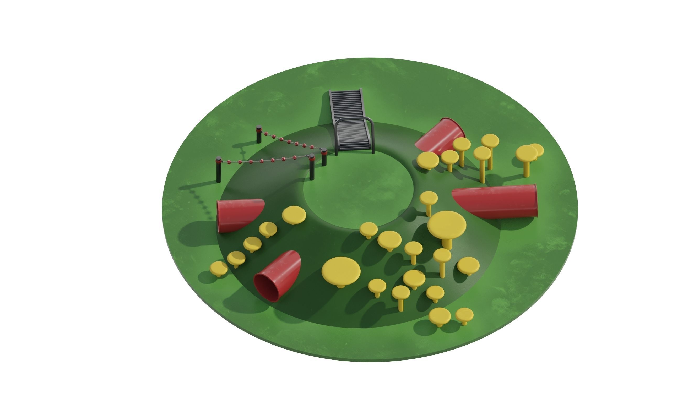 Kids Playground 4 3D model_9