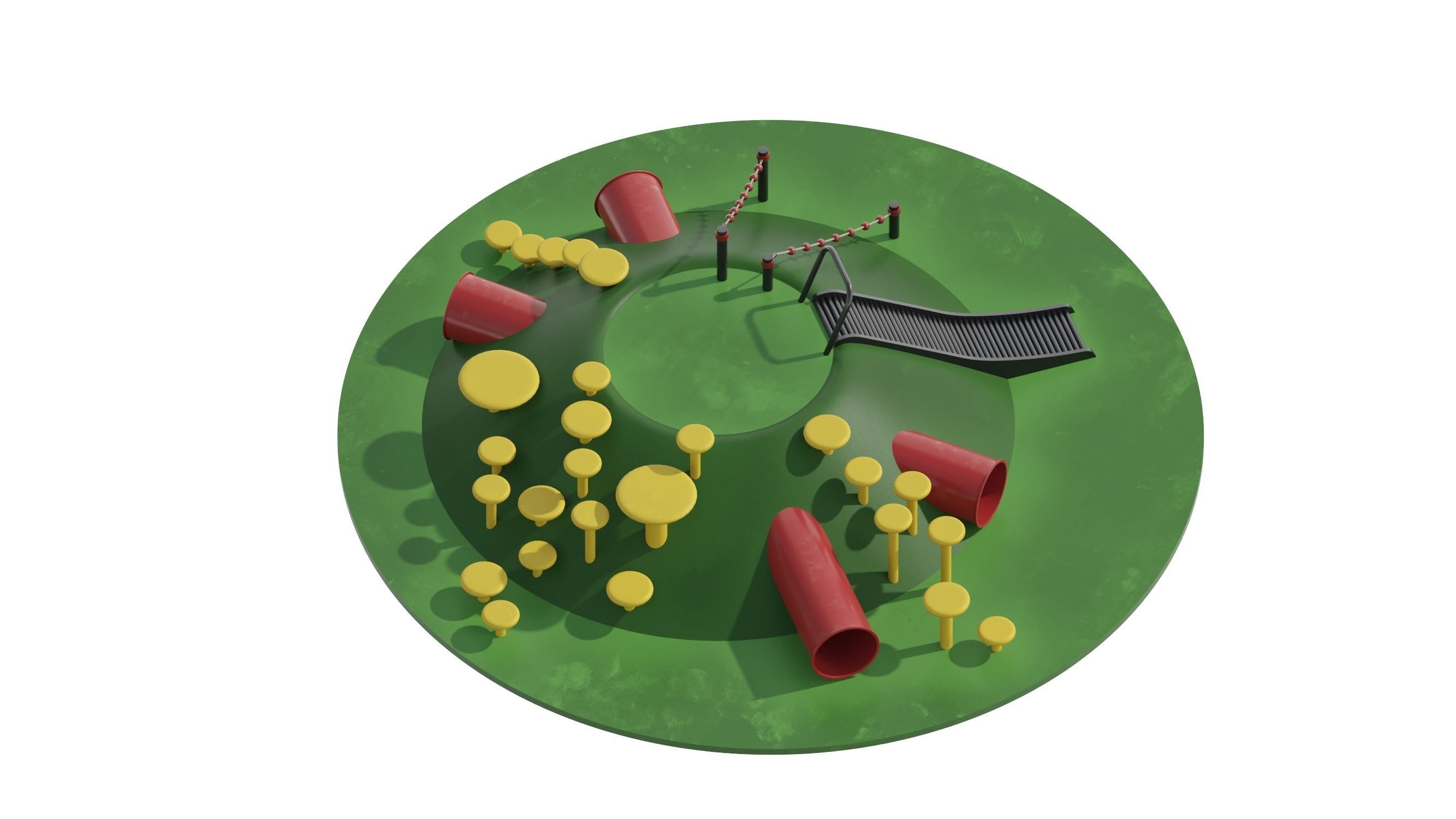 Kids Playground 4 3D model_4