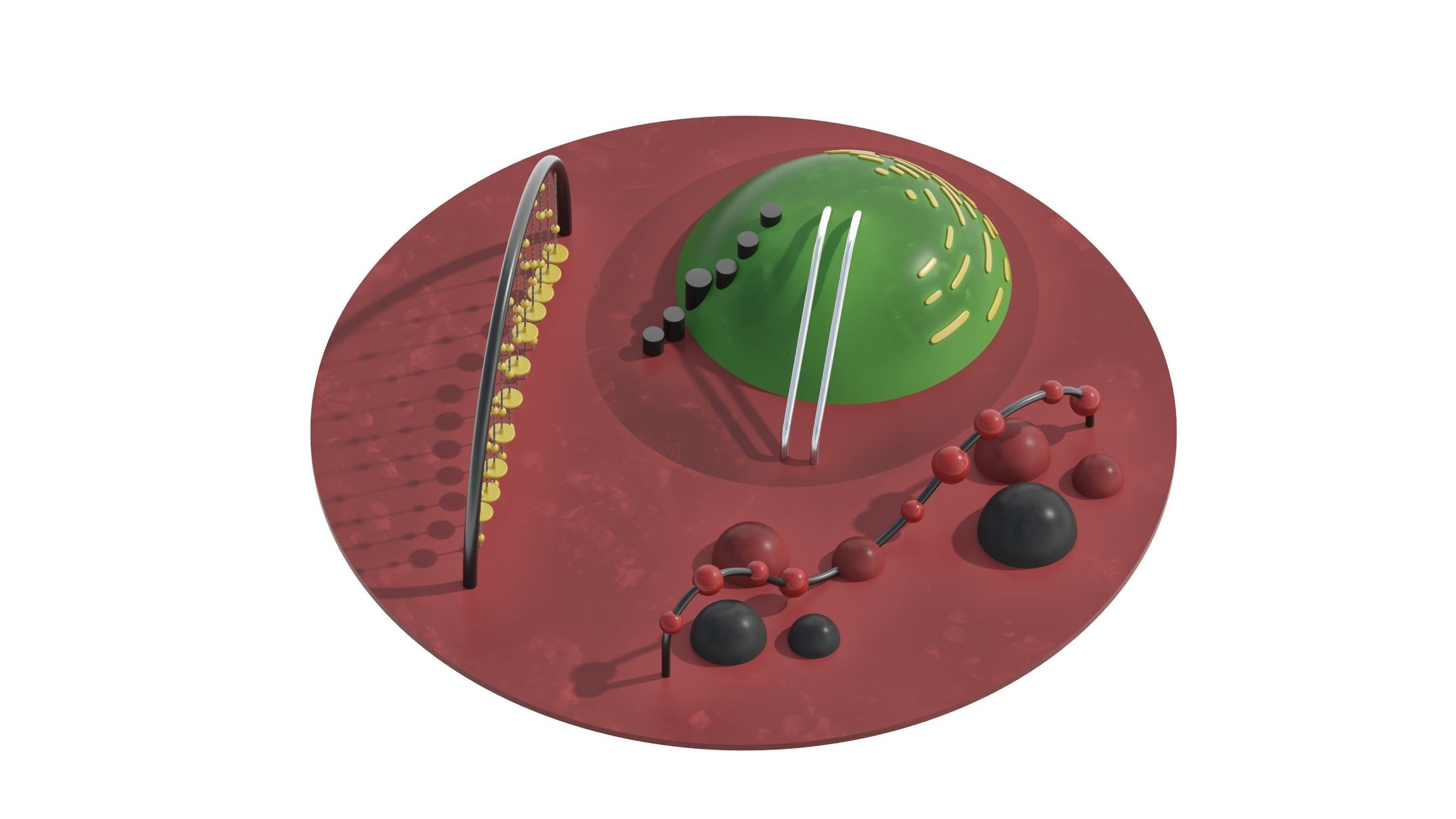 Kids Playground 5 3D model_2