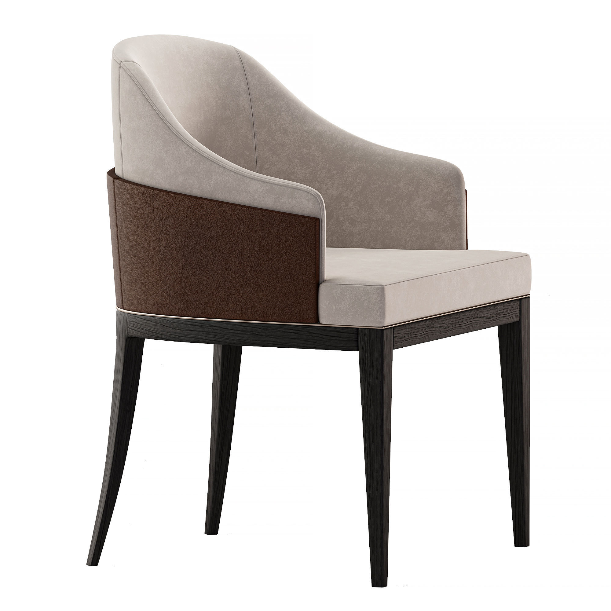 Wolfe Dining Chair Low-poly 3D model_2