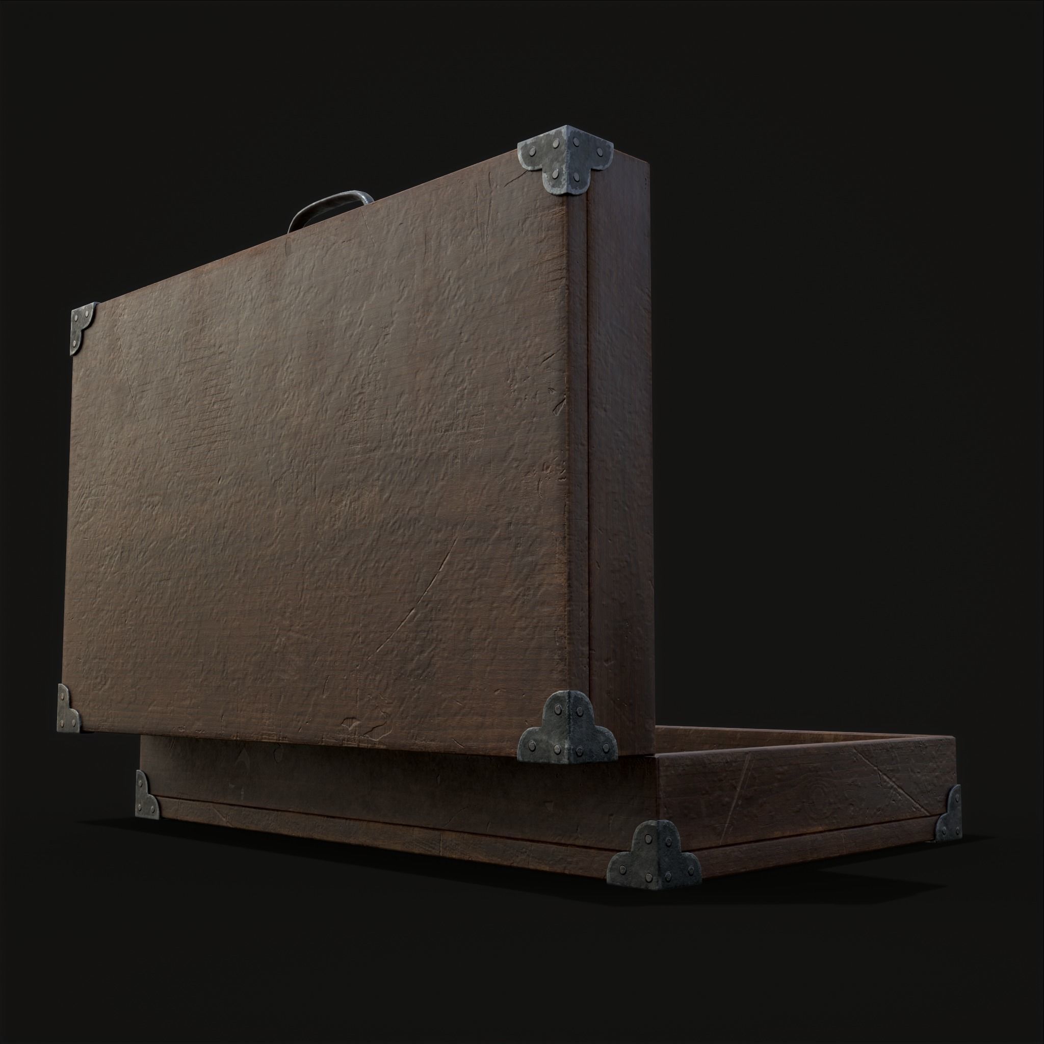 Rustic Potion Makers Briefcase Low-poly 3D model_5