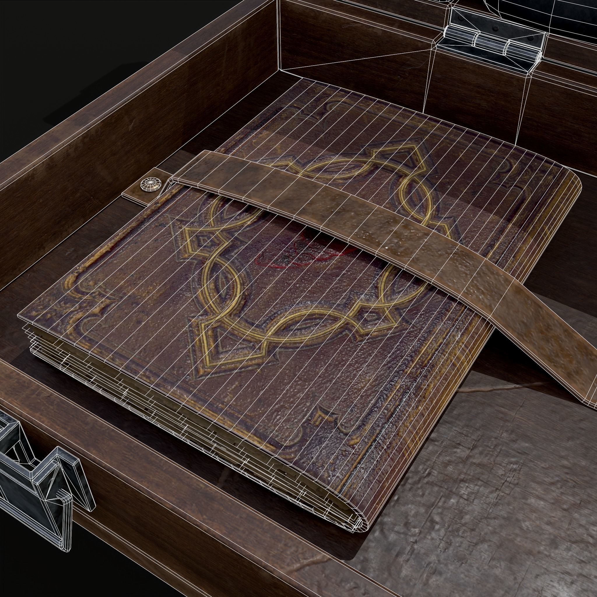 Rustic Potion Makers Briefcase Low-poly 3D model_20