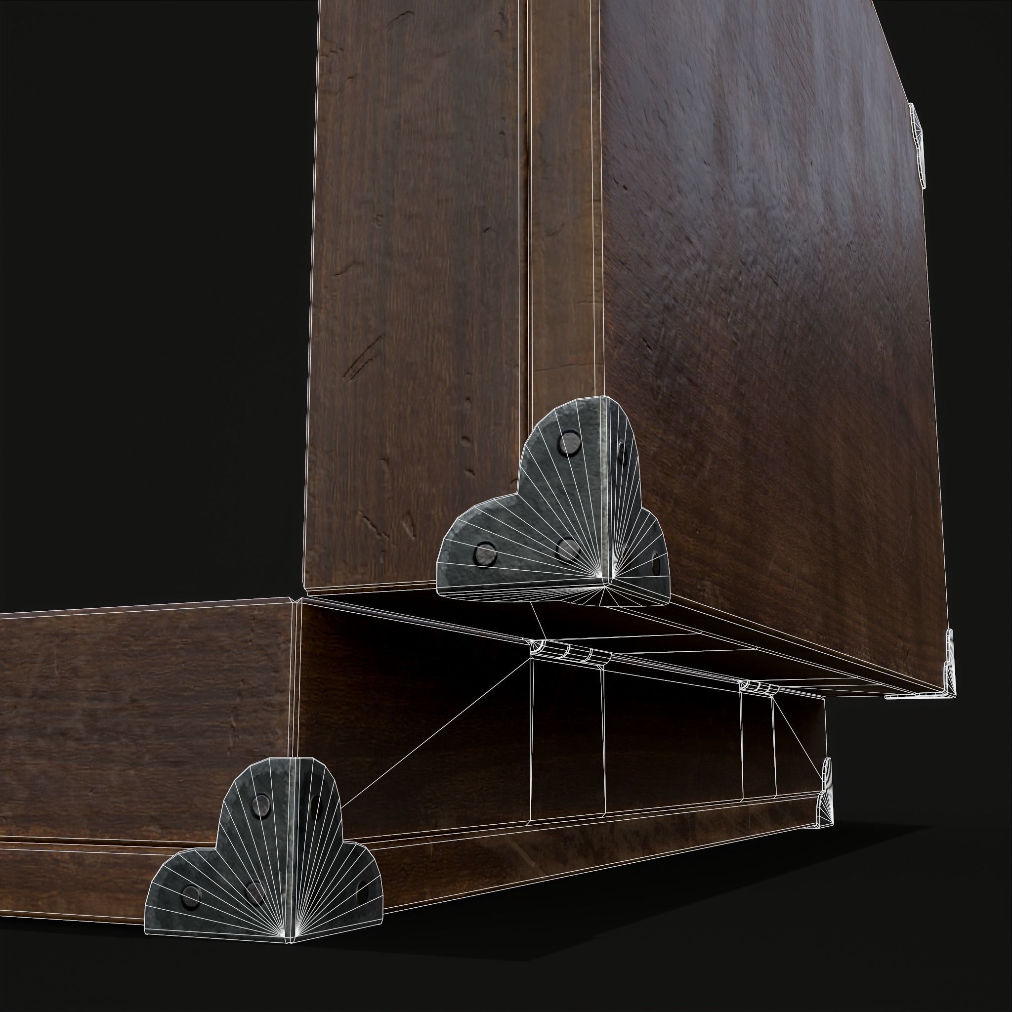 Rustic Potion Makers Briefcase Low-poly 3D model_8