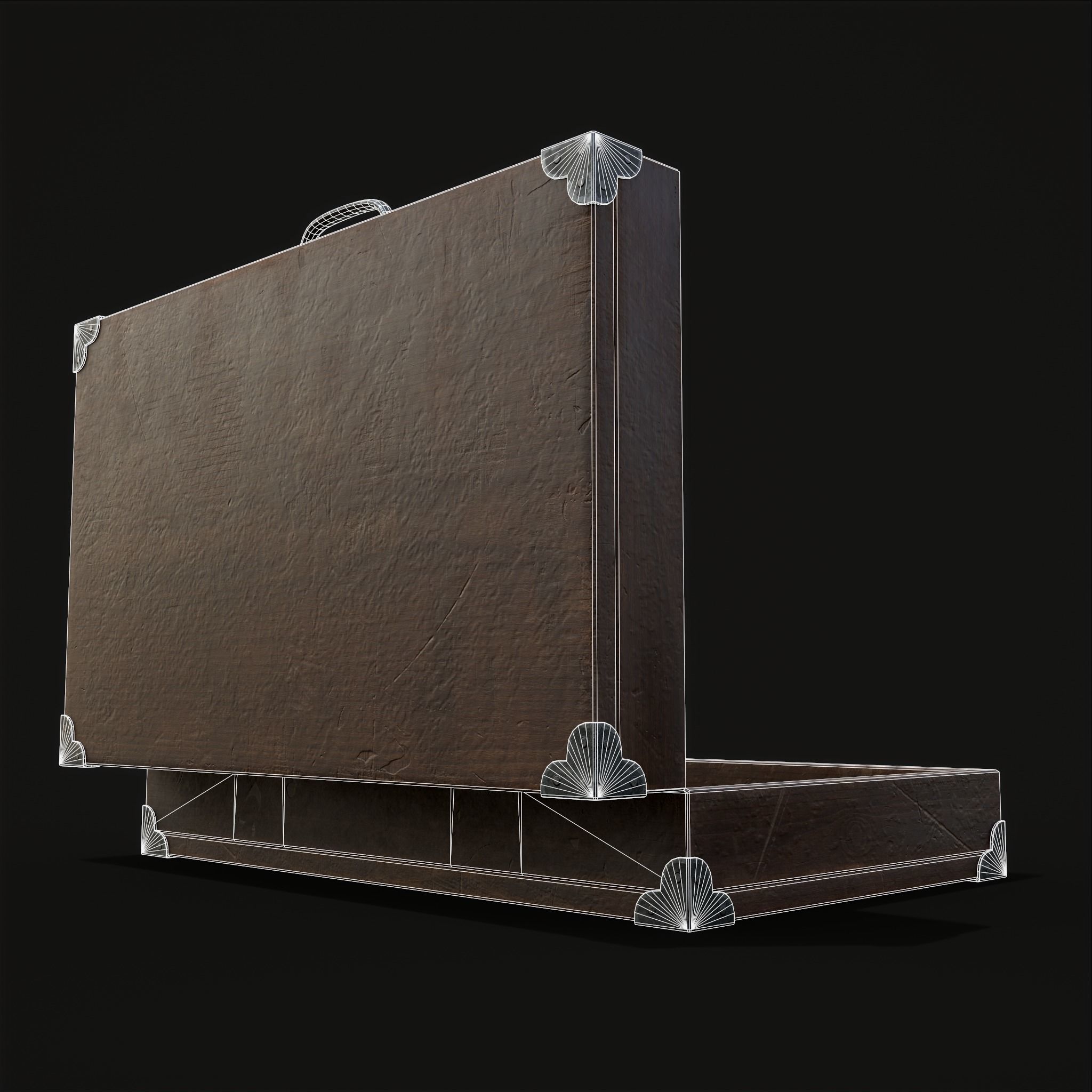 Rustic Potion Makers Briefcase Low-poly 3D model_6