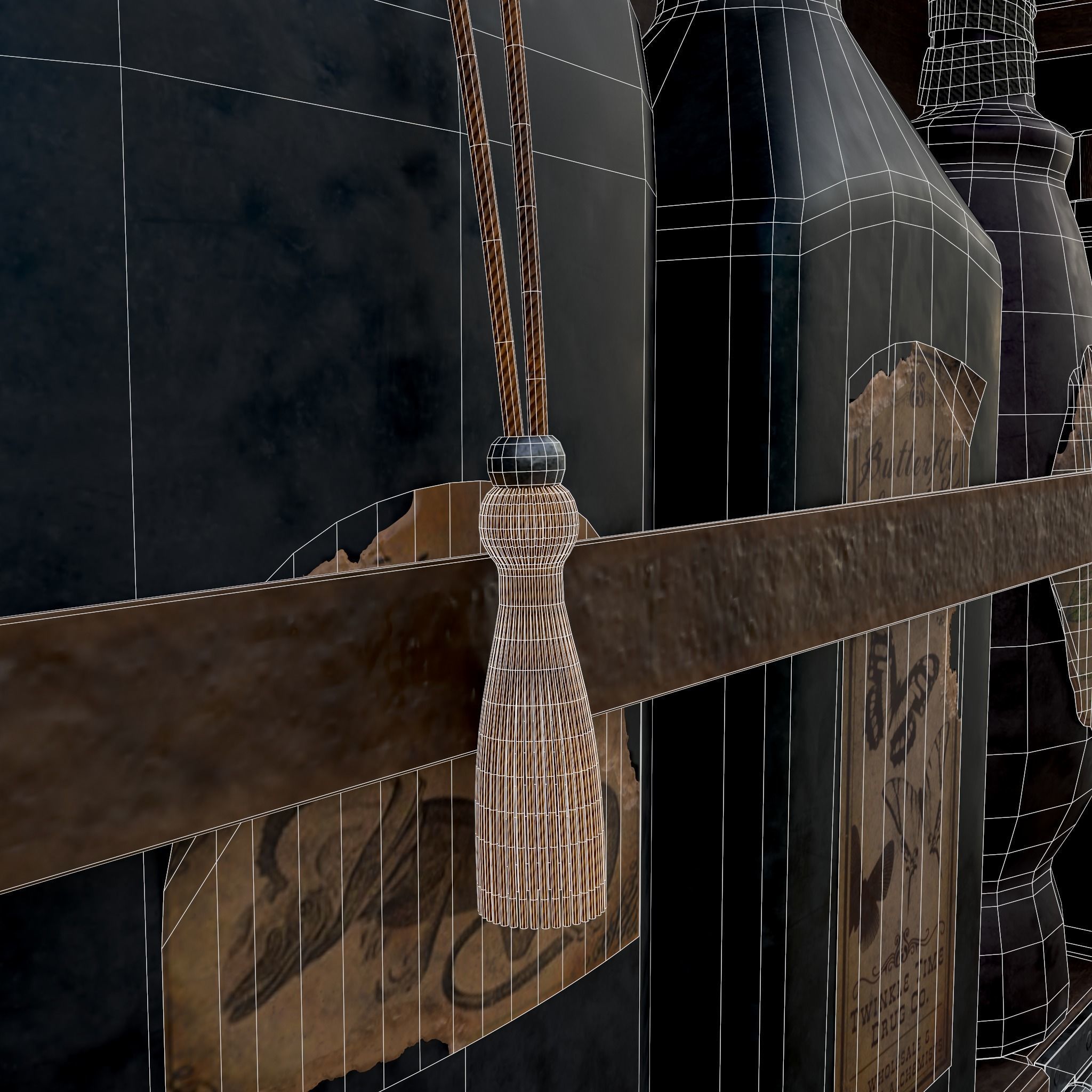 Rustic Potion Makers Briefcase Low-poly 3D model_14