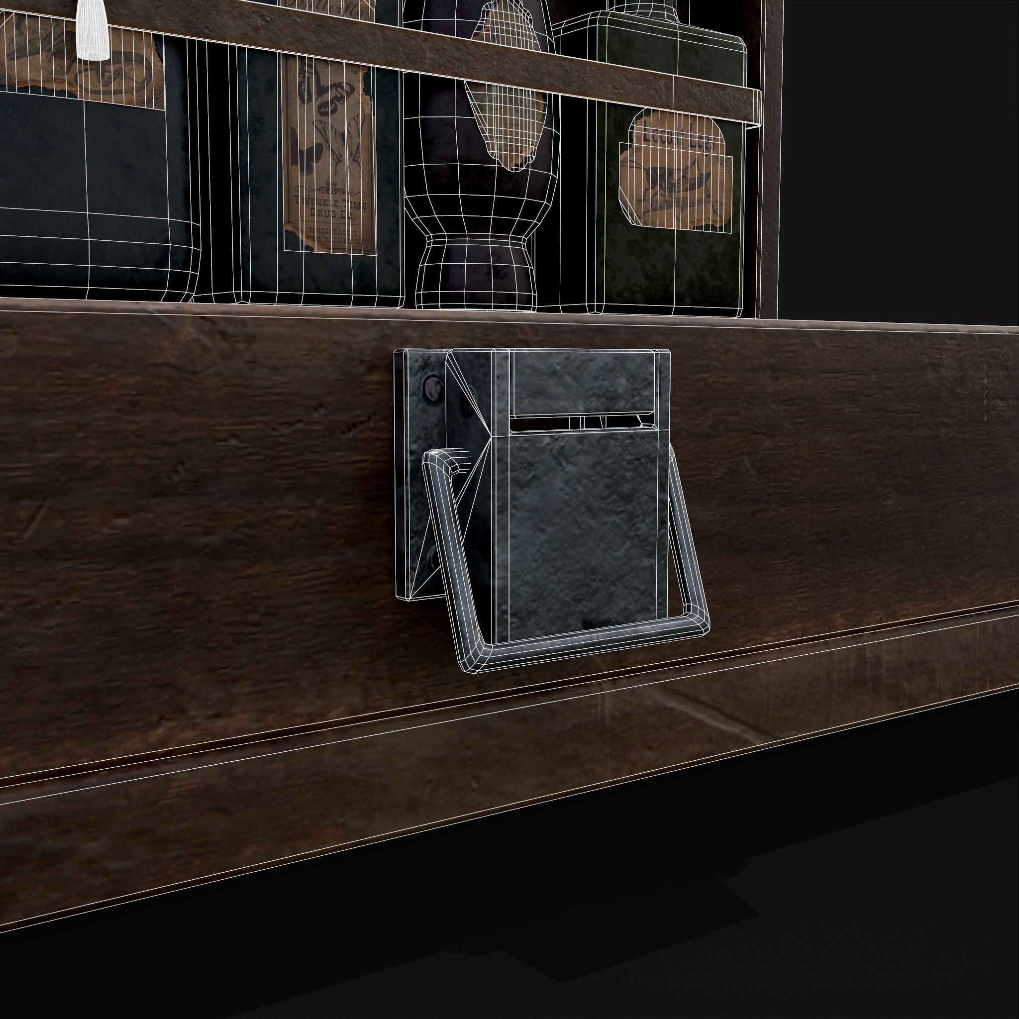 Rustic Potion Makers Briefcase Low-poly 3D model_22