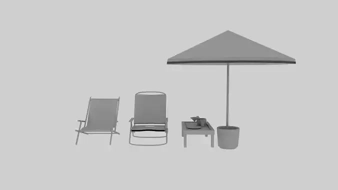 BEACH OBJECTS SET